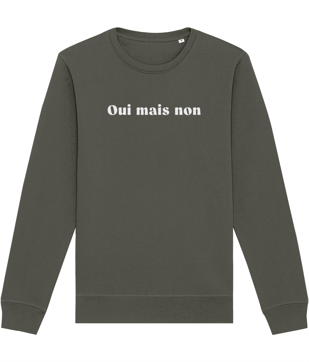 Francophile 'Yes But No' Organic Cotton Sweatshirt - French Gift