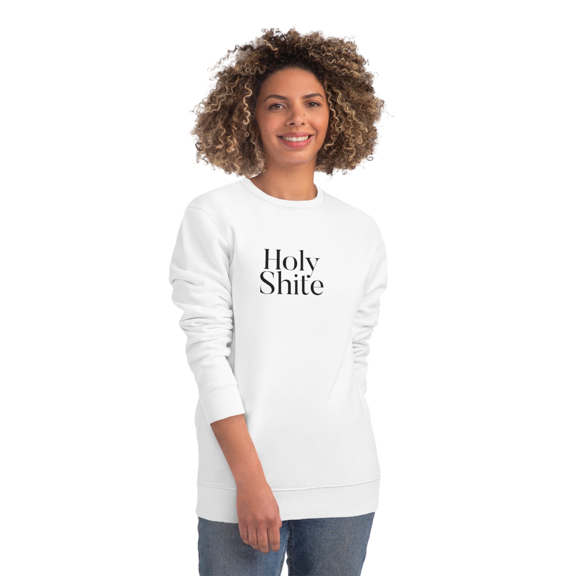 Stand out in Scots swear with the Glaswegian Slang 'Holy Shite' organic cotton sweatshirt.