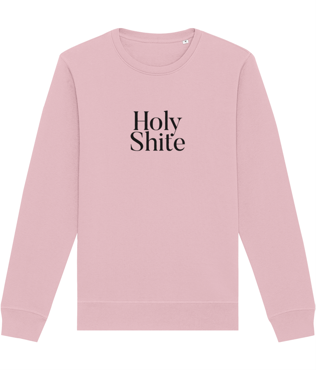 A stylish jumper Scotland fans will love, featuring the Glaswegian Slang 'Holy Shite' organic cotton sweatshirt.