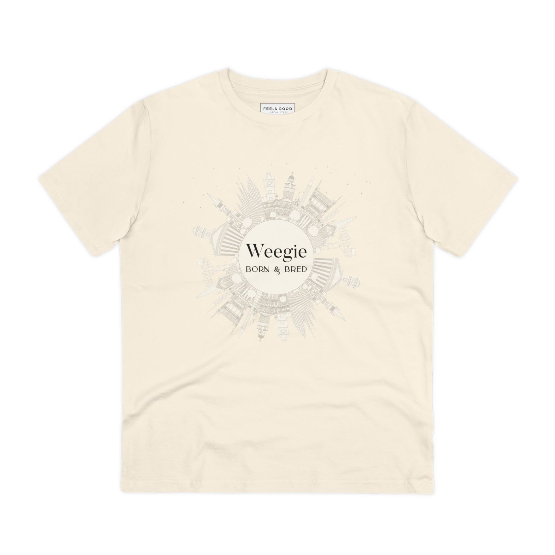 Wear your roots with pride! Glaswegian Slang 'Weegie Born & Bred' organic cotton t-shirt is a must-have.