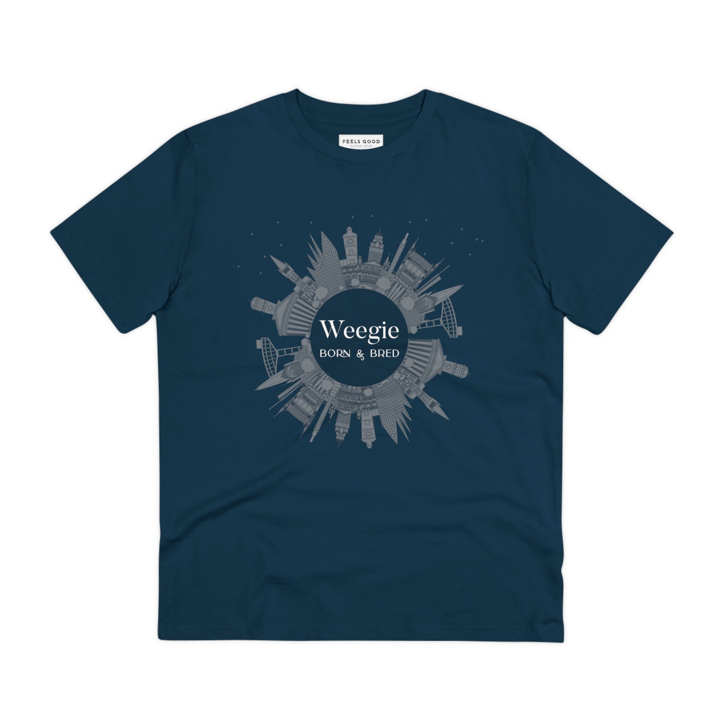 Wear your Scottish slang with pride! Glaswegian Slang 'Weegie Born & Bred' organic cotton t-shirt.