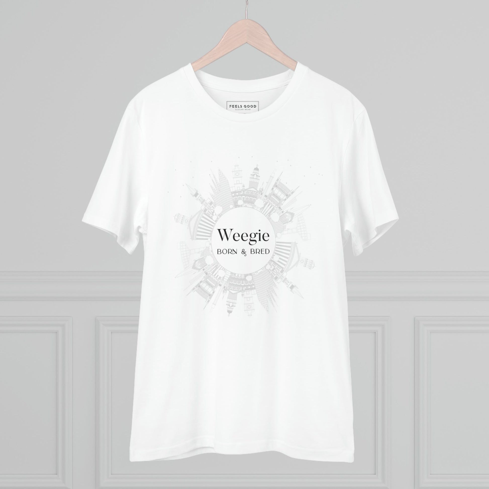 Express yourself with Scottish words and phrases – Glaswegian Slang 'Weegie Born & Bred' T-shirt!