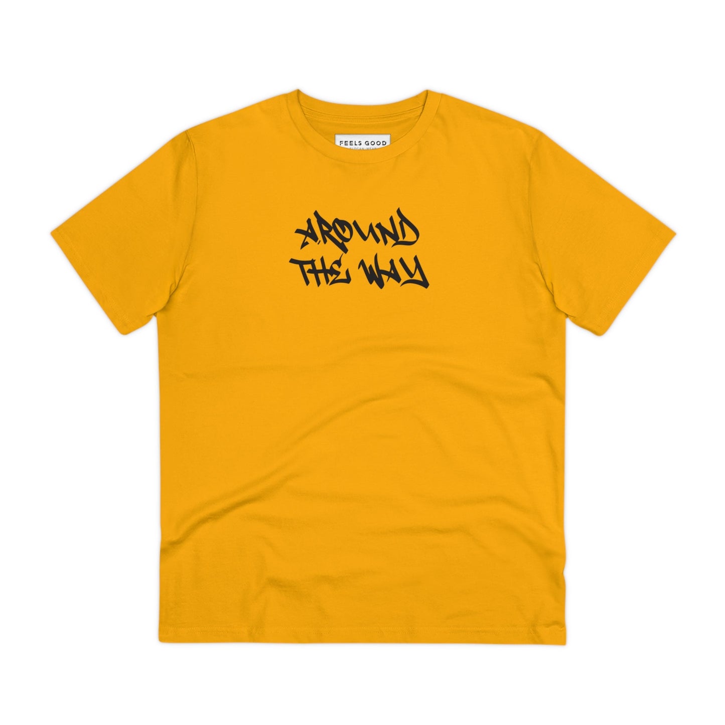 Hip Hop 'Around The Way' Organic Cotton T-shirt – Band t shirt women's streetwear style.
