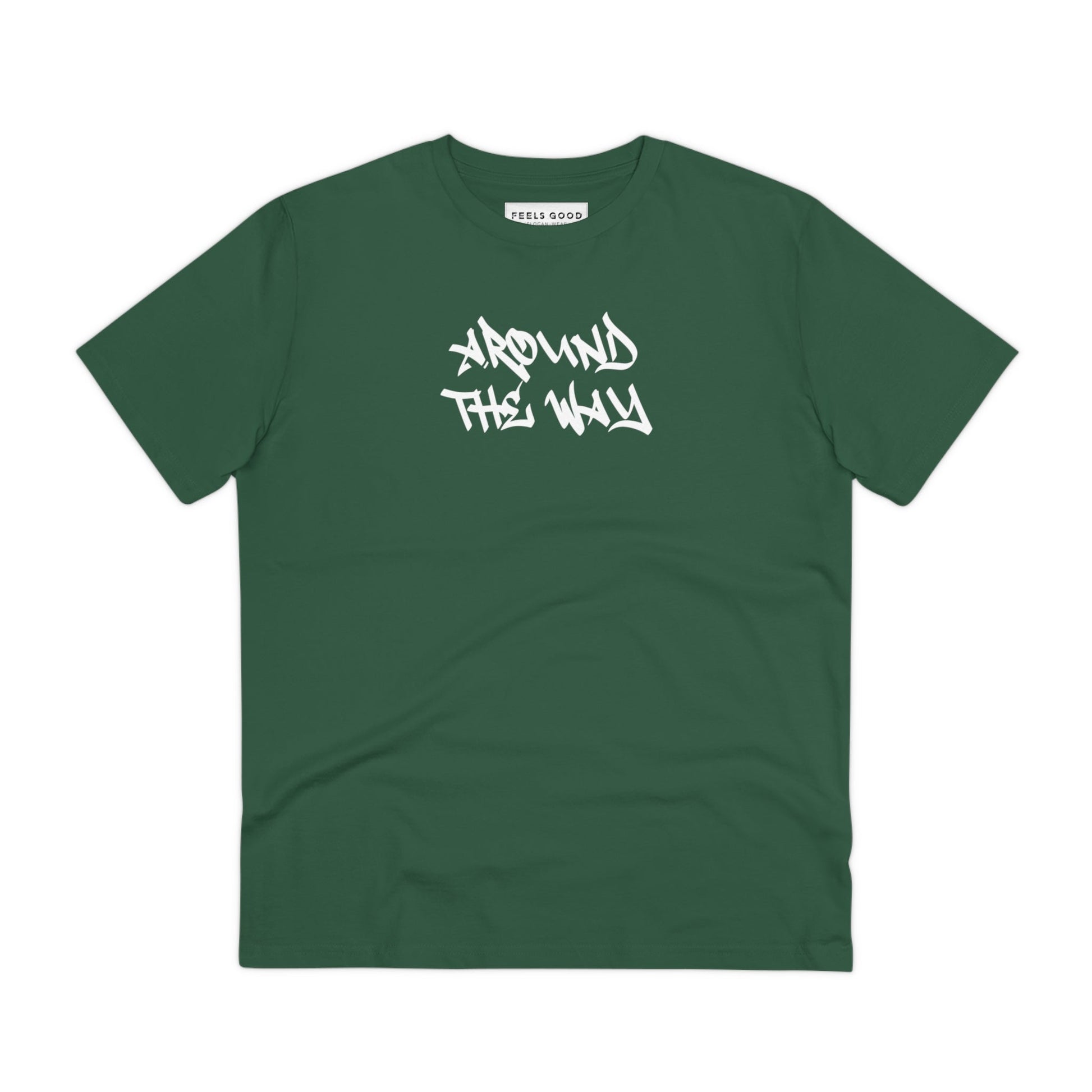Hip Hop 'Around The Way' Organic Cotton T-shirt – Band t shirt women's design for comfort.

