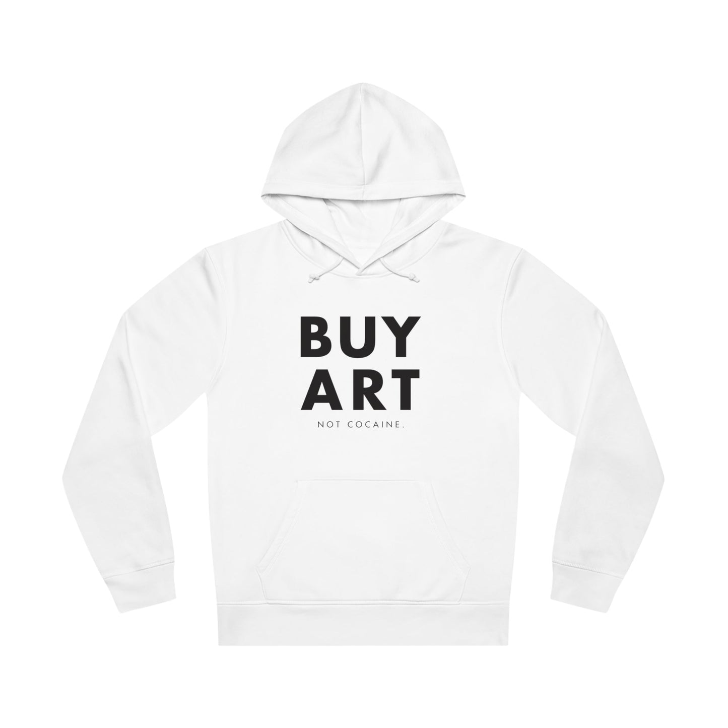 Rock hoodies that make a statement – Hip Hop 'Buy Art, Not Cocaine' Organic Cotton Hoodie.