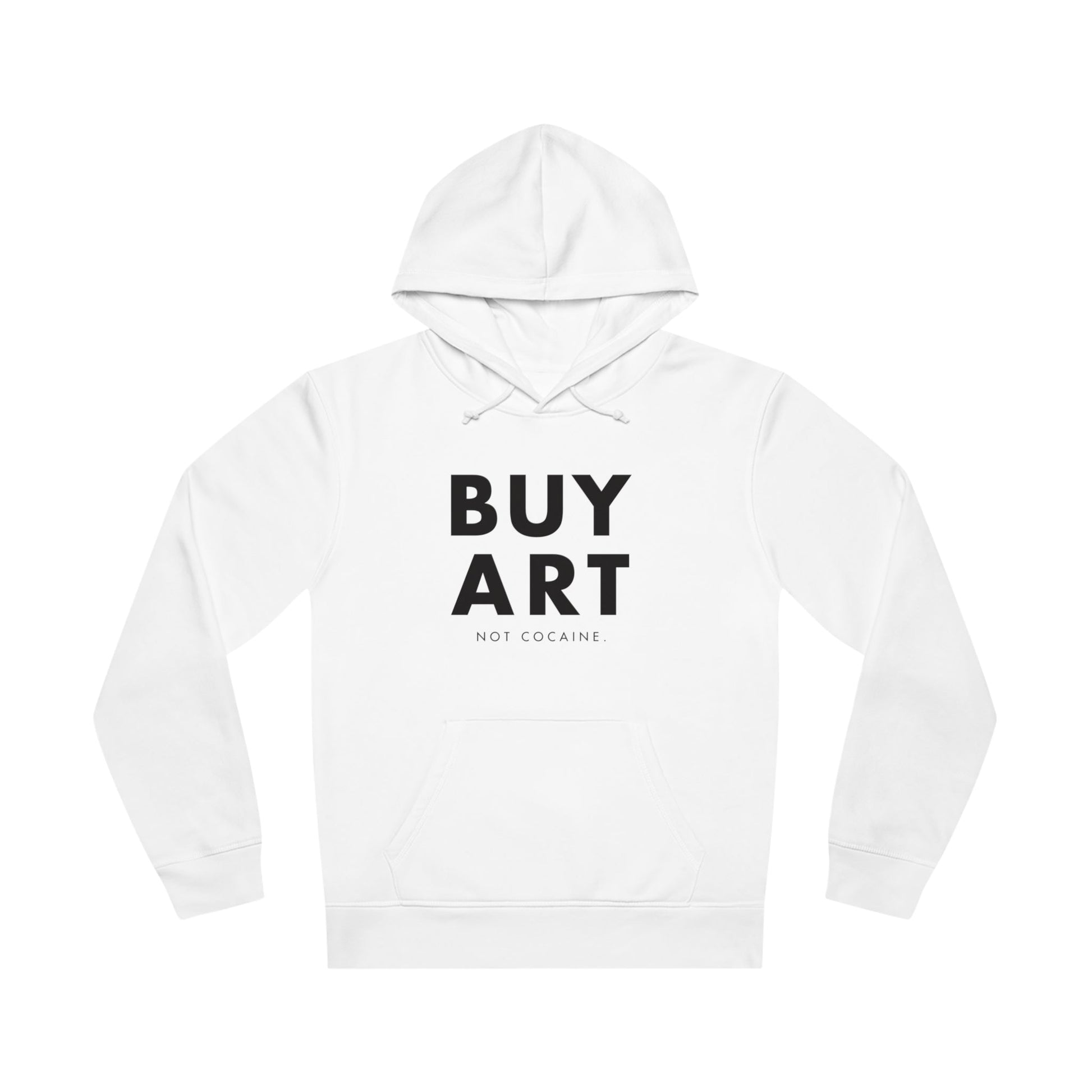 Rock hoodies that make a statement – Hip Hop 'Buy Art, Not Cocaine' Organic Cotton Hoodie.