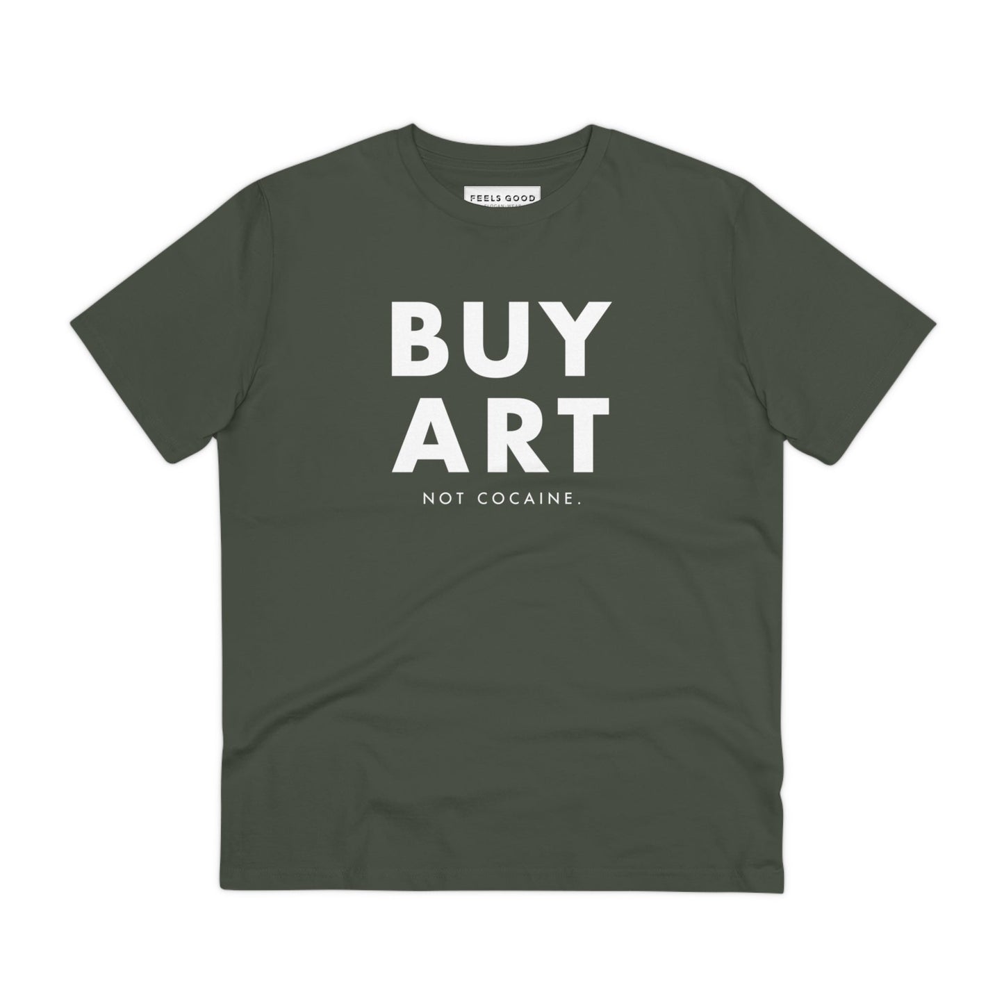 Vintage T-shirts band fans need this Hip Hop 'Buy Art, Not Cocaine' Organic Cotton T-shirt.