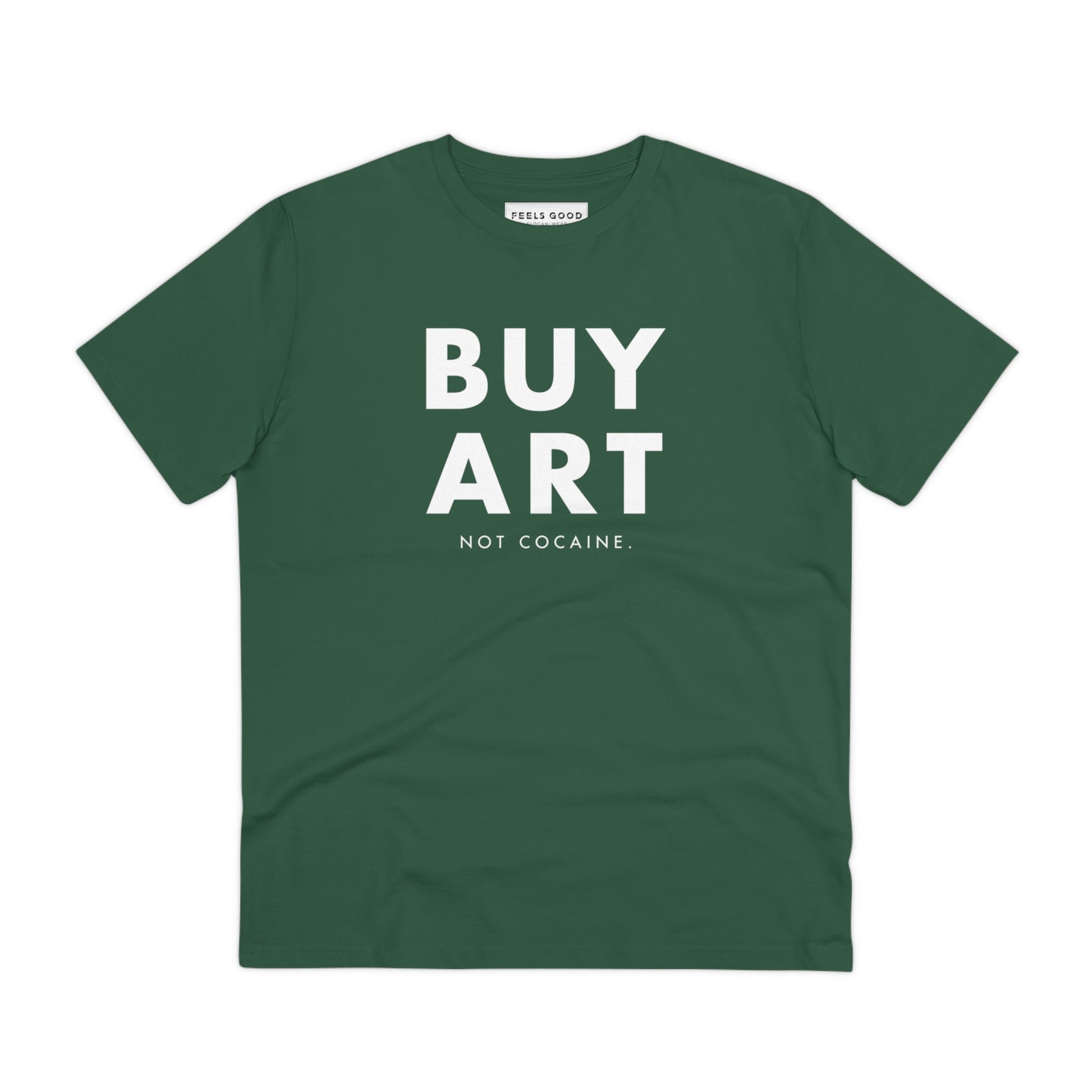 Vintage T-shirts band fans need this Hip Hop 'Buy Art, Not Cocaine' Organic Cotton T-shirt.
