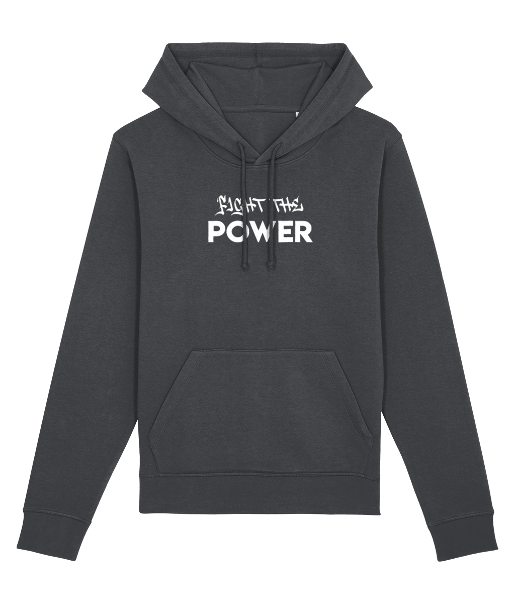 ‘Fight The Power’ statement hoodie with a powerful hip hop theme