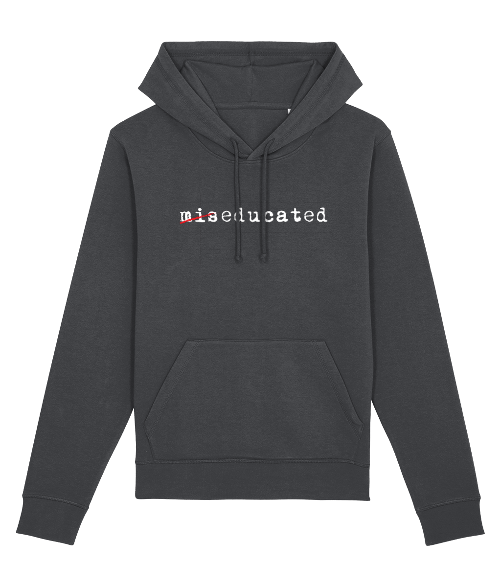 Hip Hop 'Miseducated' Organic Cotton Hoodie – hoodie streetwear with graphic touch

