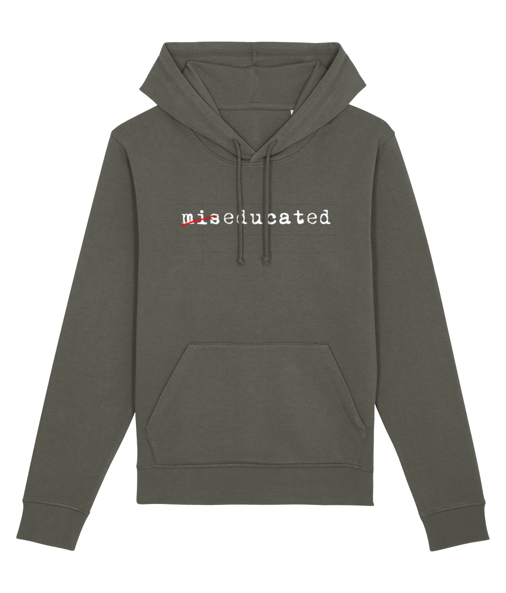 Hip Hop 'Miseducated' Organic Cotton Hoodie – graphic hoodies with message

