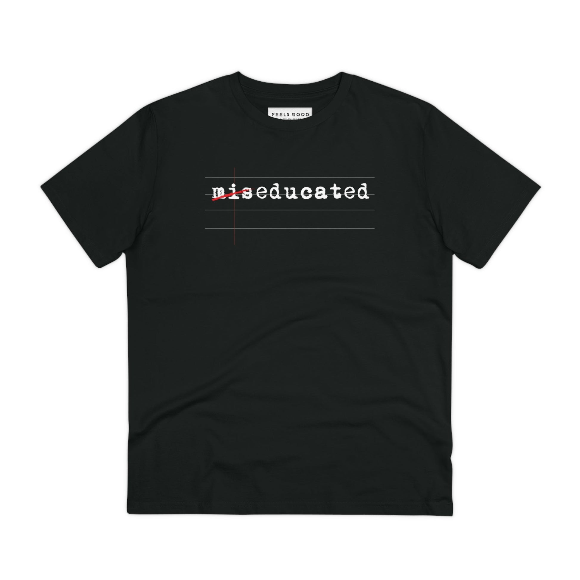 Band t-shirts meet hip hop style with the Hip Hop 'Miseducated' Organic Cotton T-shirt.

