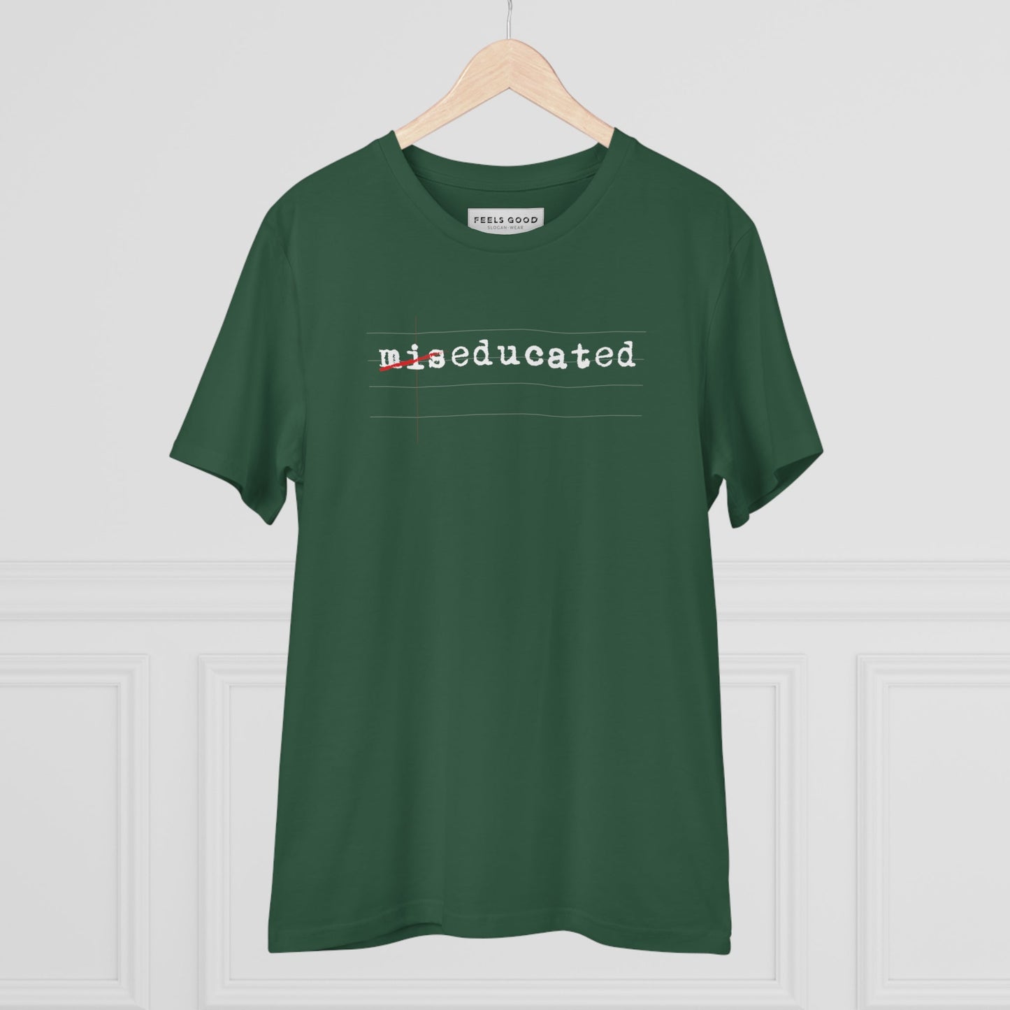 Hip hop t-shirt lovers will love the Hip Hop 'Miseducated' Organic Cotton T-shirt for style.