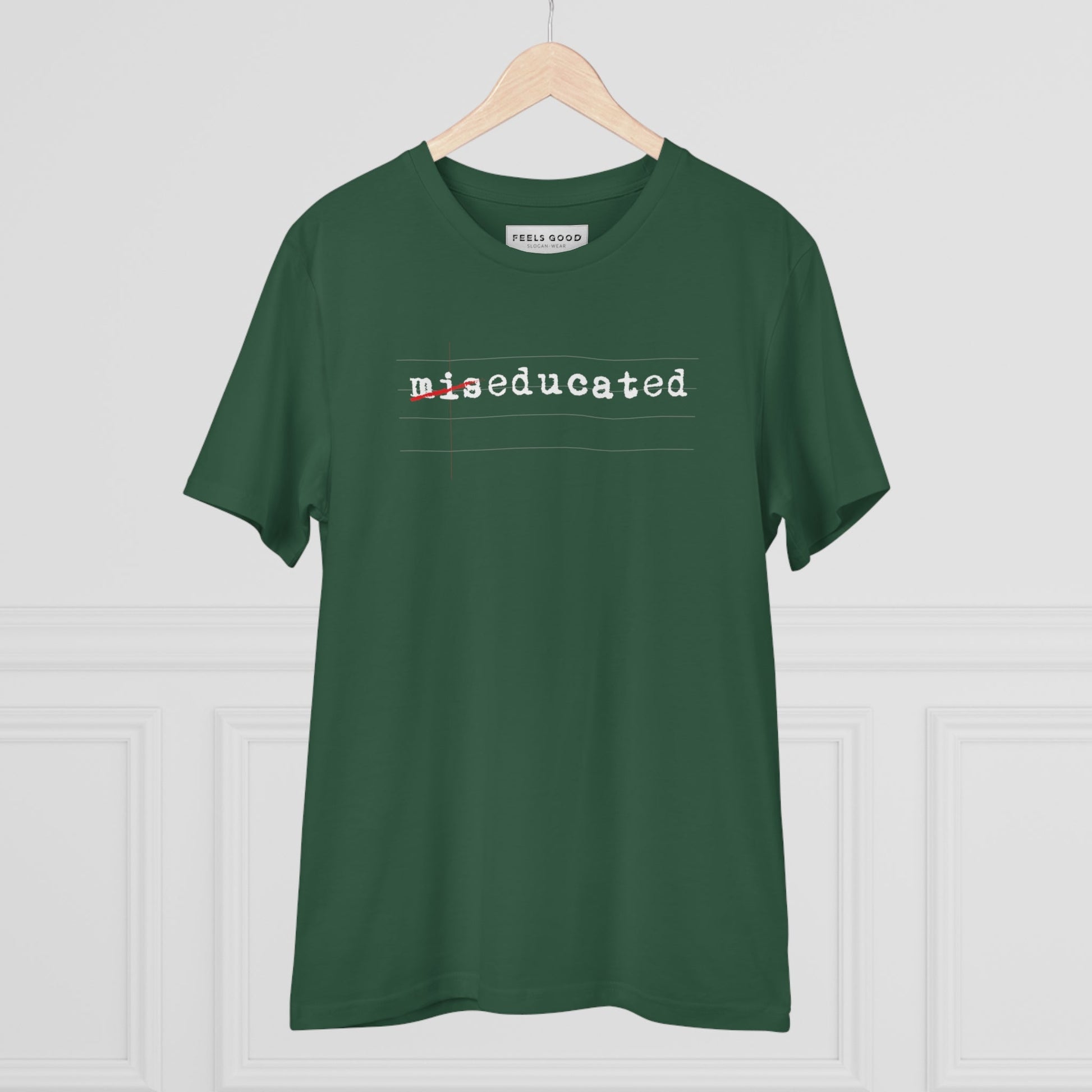 Hip hop t-shirt lovers will love the Hip Hop 'Miseducated' Organic Cotton T-shirt for style.