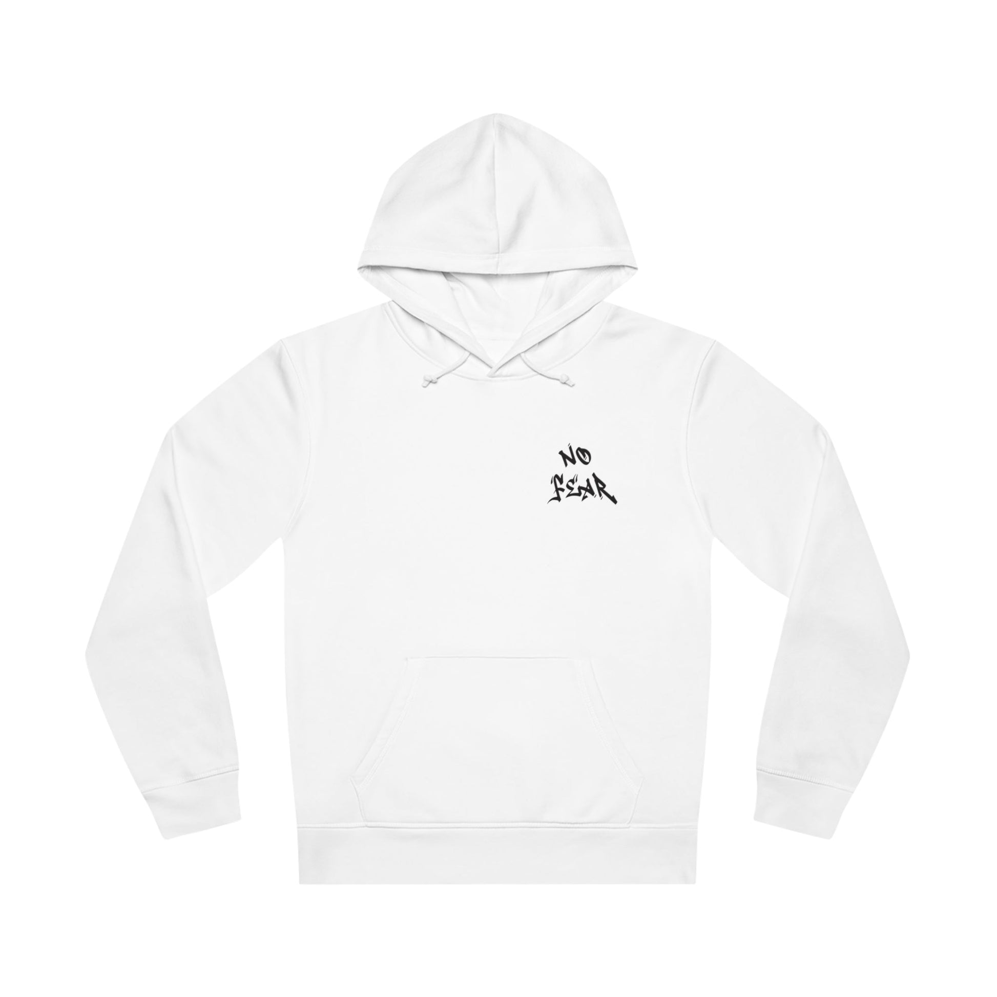 ‘No Fear’ unisex hoodie with a stylish urban design