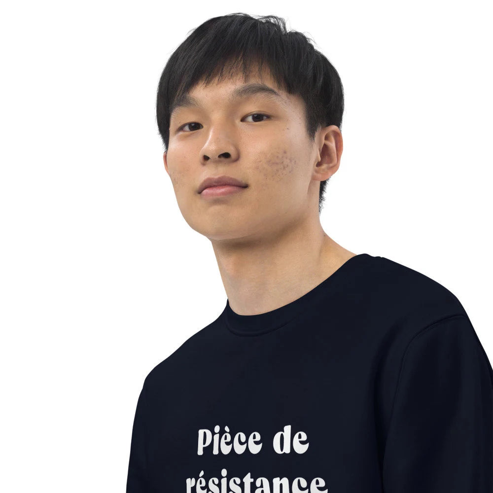 Stylish and cozy French clothes for men—the Francophile 'The Cream Of The Crop' Sweatshirt is perfect.