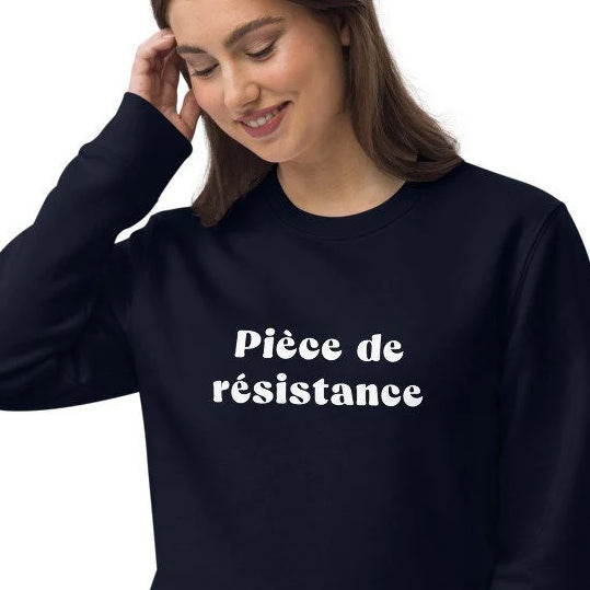 Shop French clothing online with the Francophile 'The Cream Of The Crop' Organic Cotton Sweatshirt.