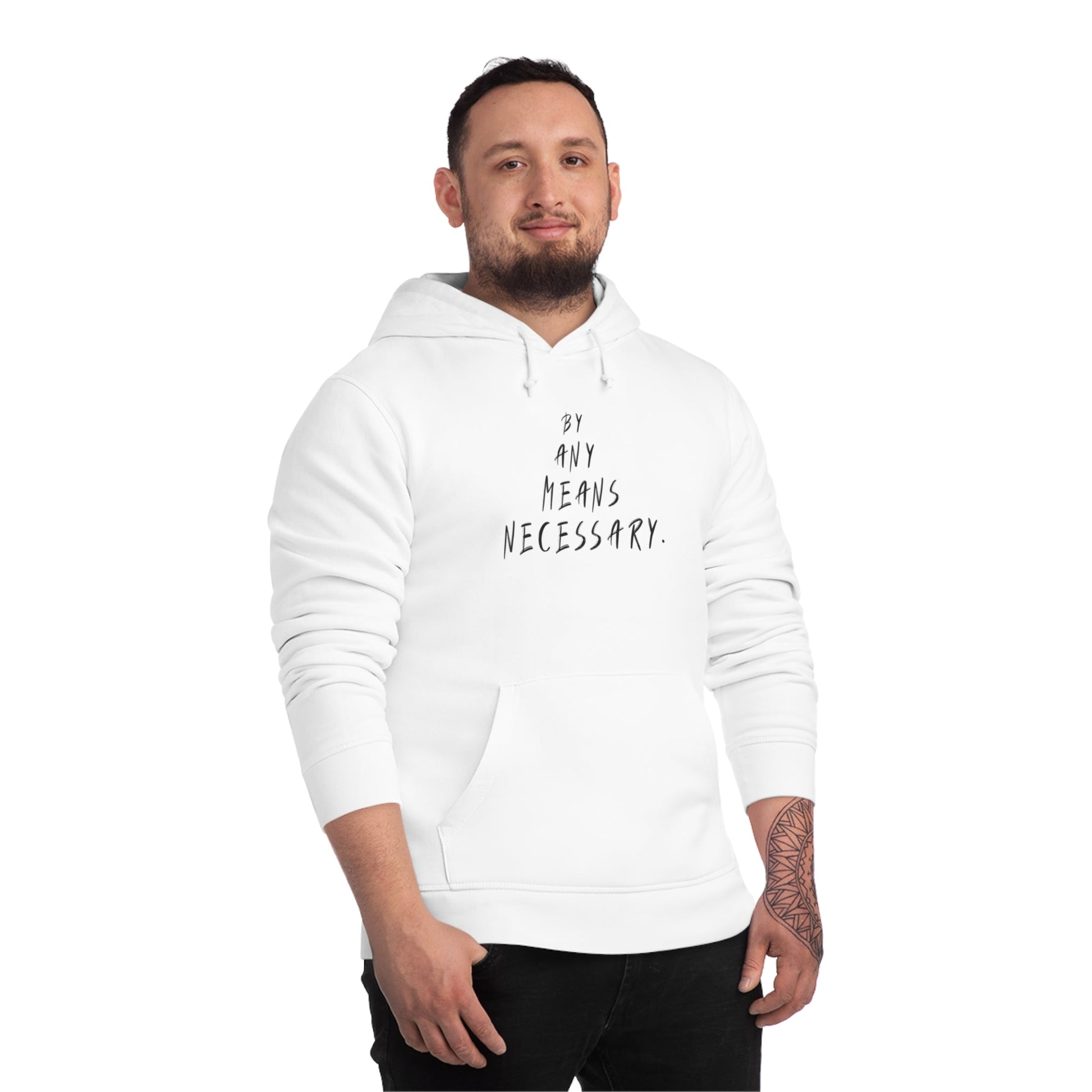 Soft organic cotton hoodie with Malcolm X streetwear design