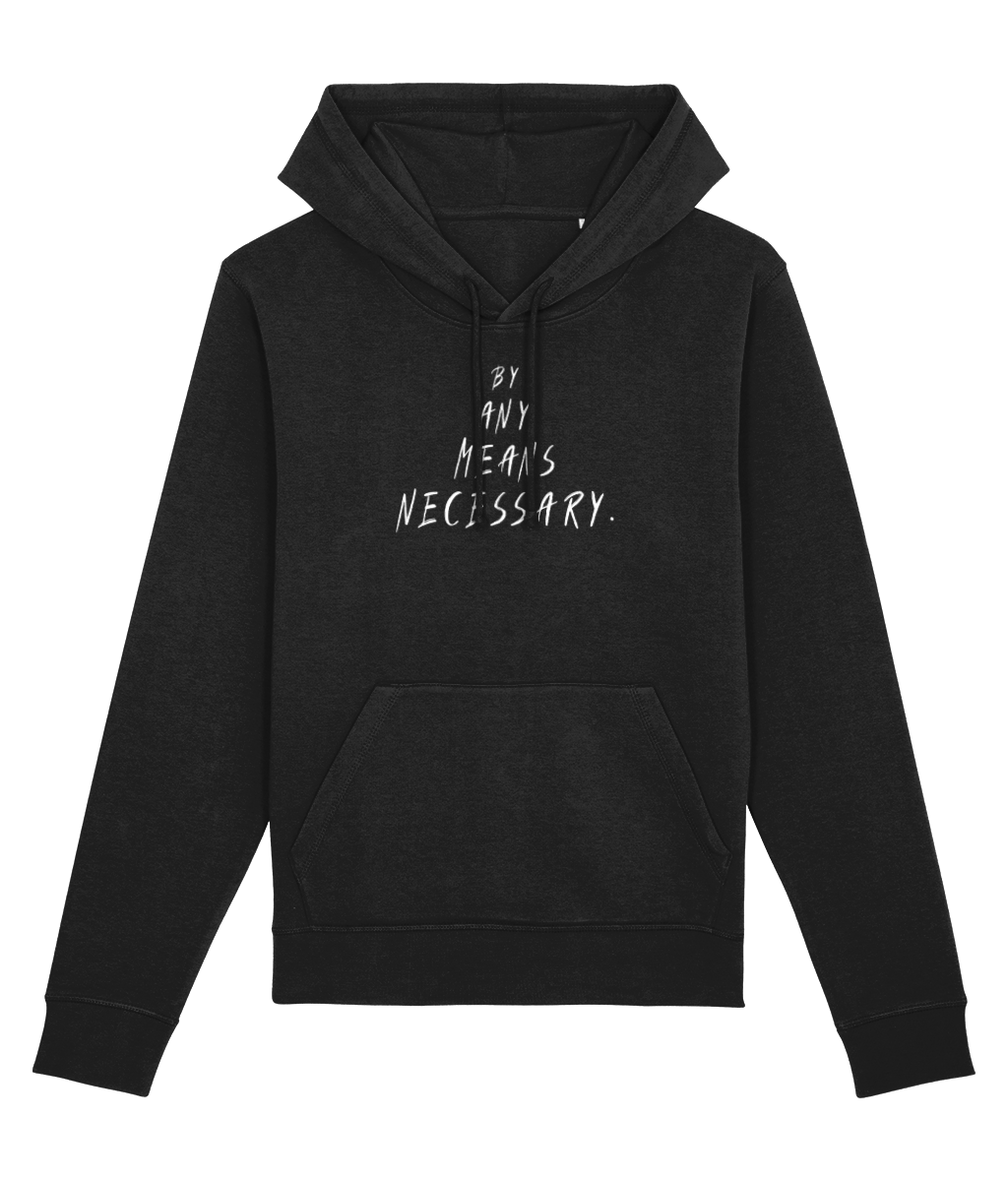Stylish organic cotton hoodie with Malcolm X print