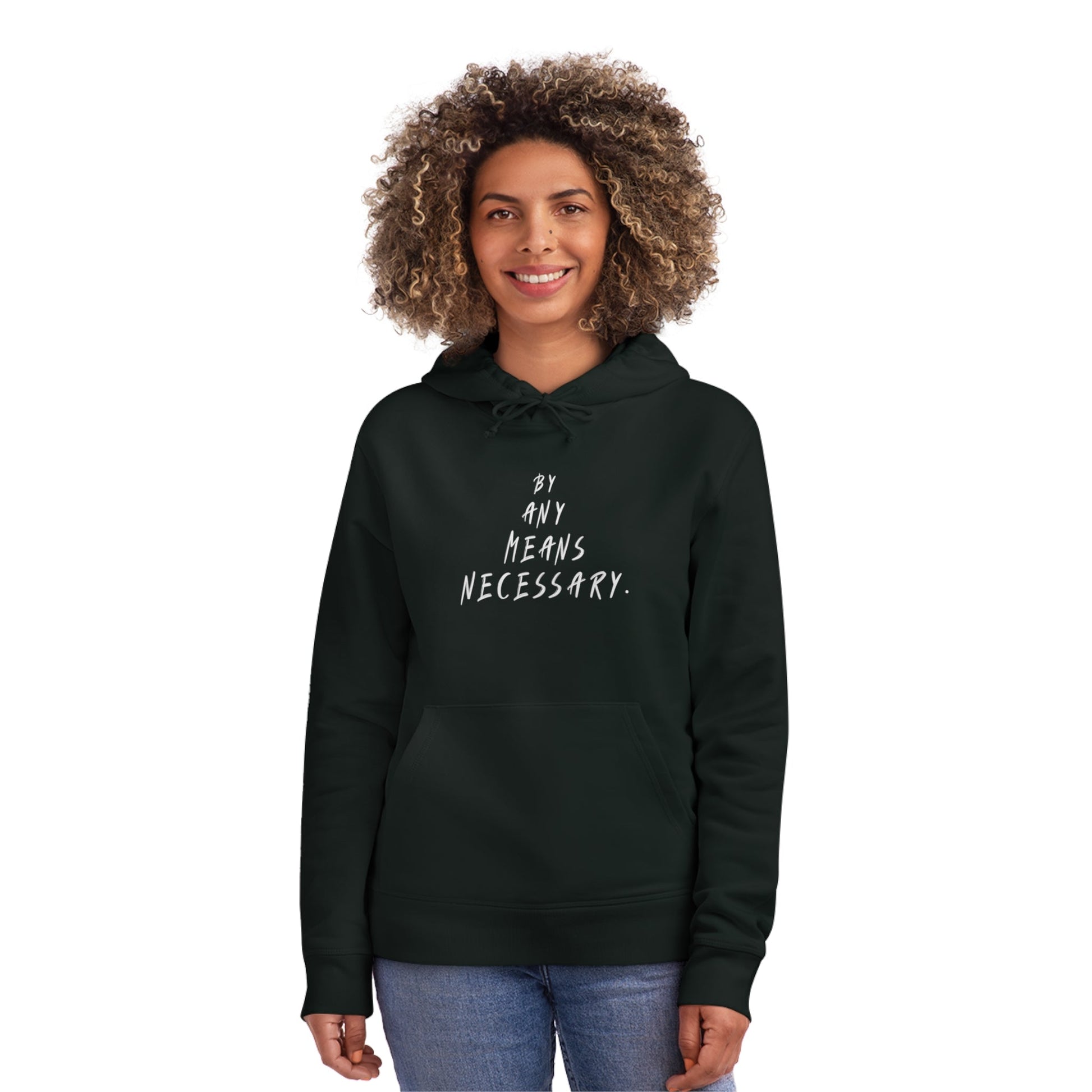 Urban hoodie featuring Malcolm X quote on the back