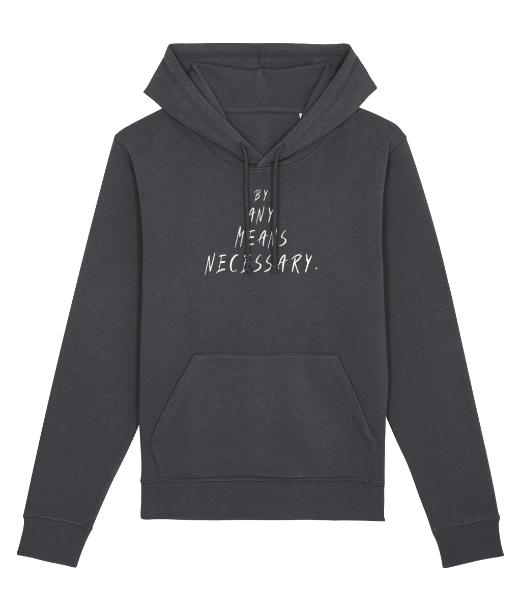 Hoodie streetwear with bold Malcolm X graphic design