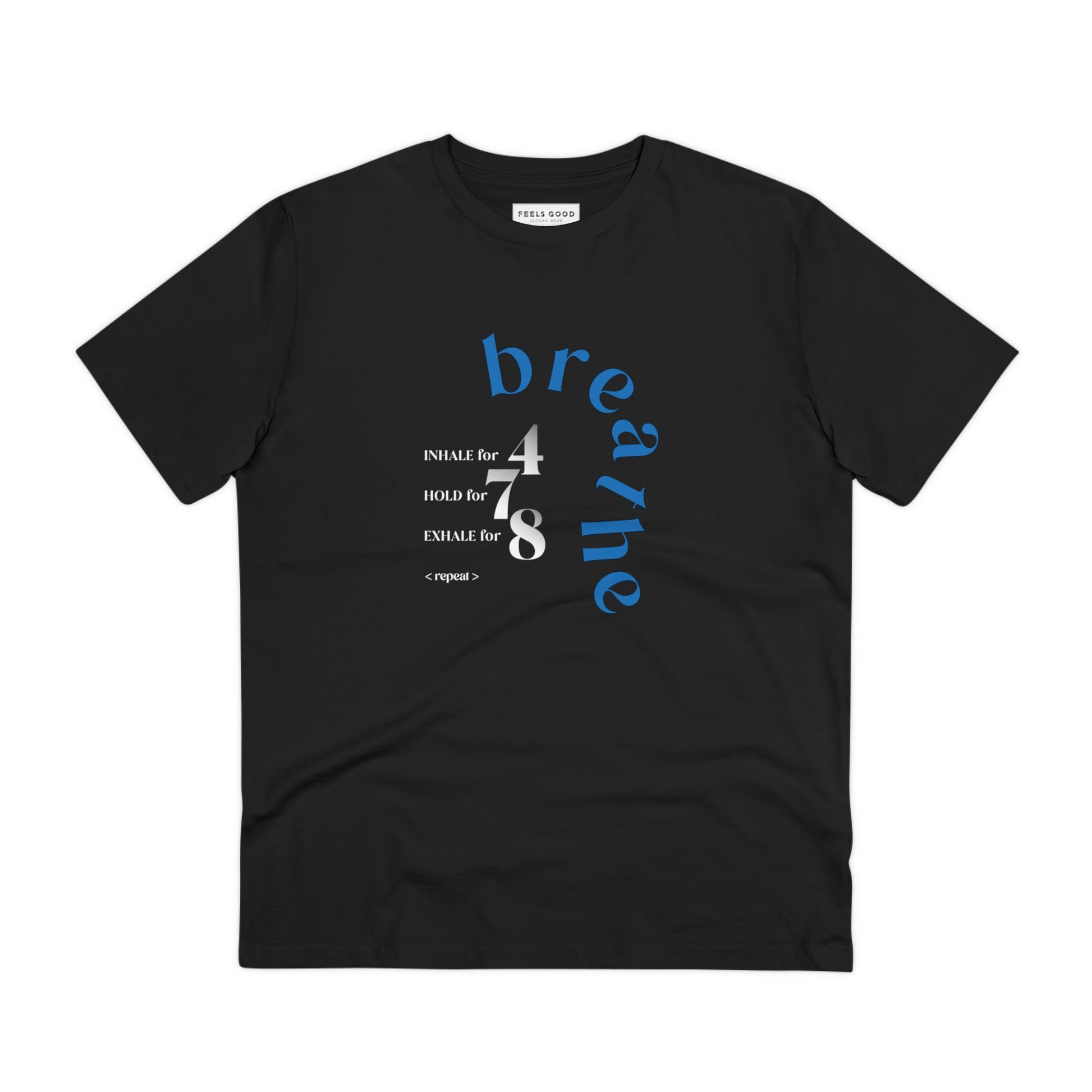 Cool best t-shirt: Meditation 'Breathe' organic cotton design.
