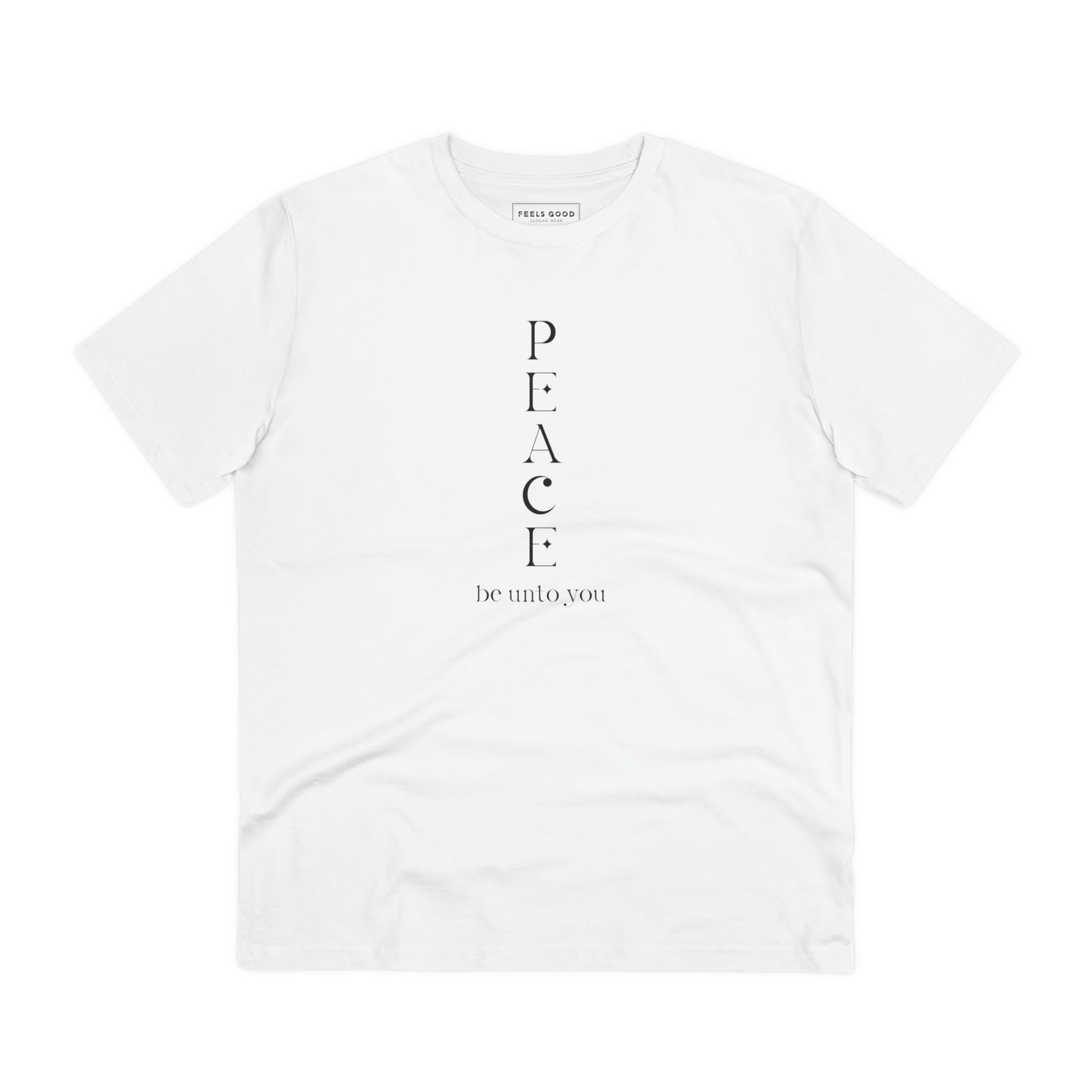 Meditation 'Peace Be Unto You' Organic Cotton T-shirt – Blur T-shirts.

