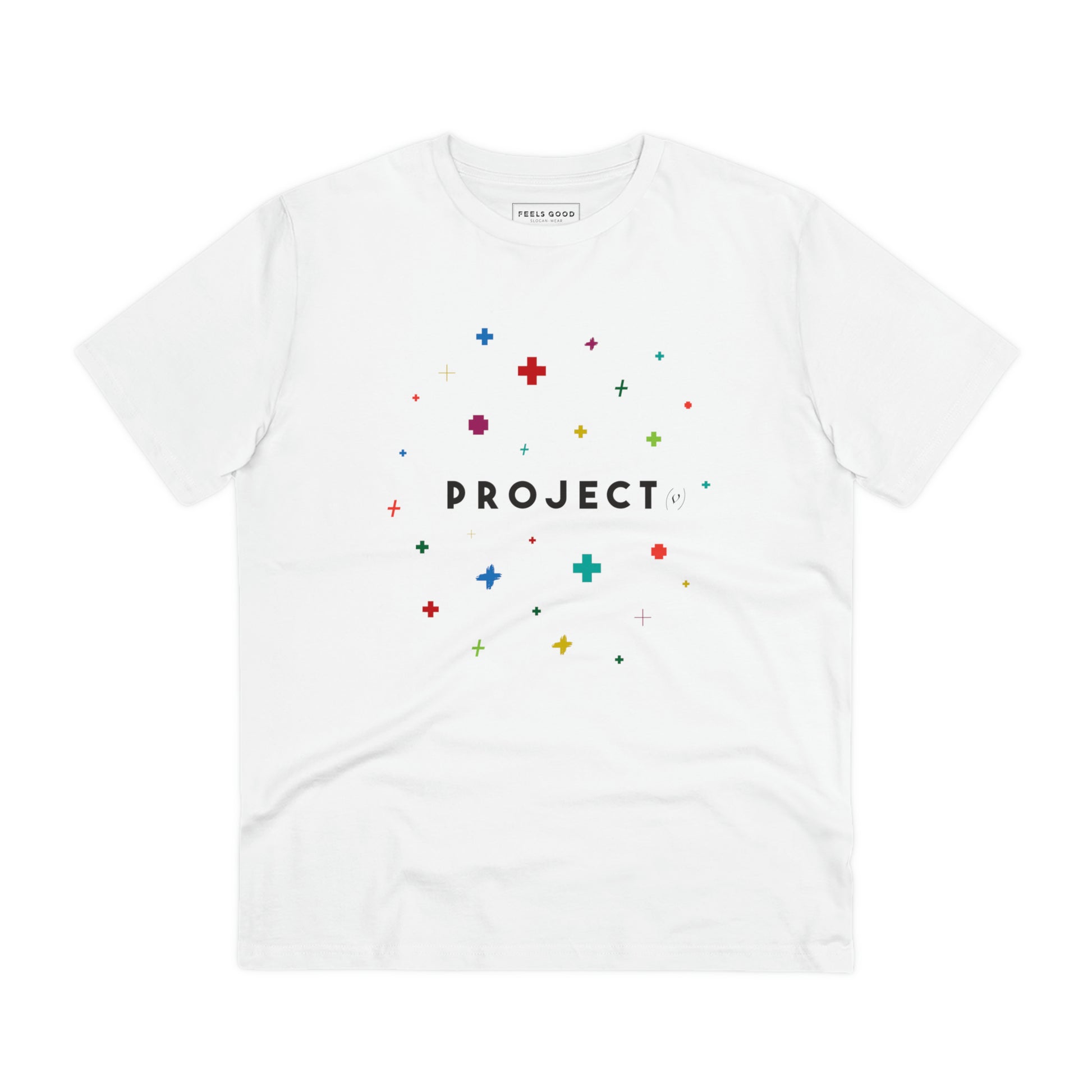 Shop best t-shirts: 'Project Positivity' contemporary style.
