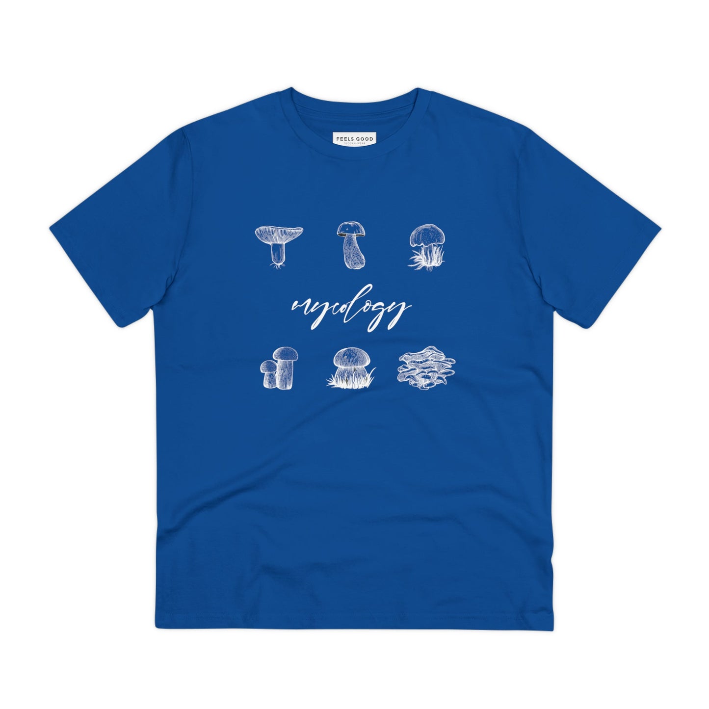 The Nature 'Mycology' Mushroom Organic Cotton T-Shirt combines nature vibes and adventure style.