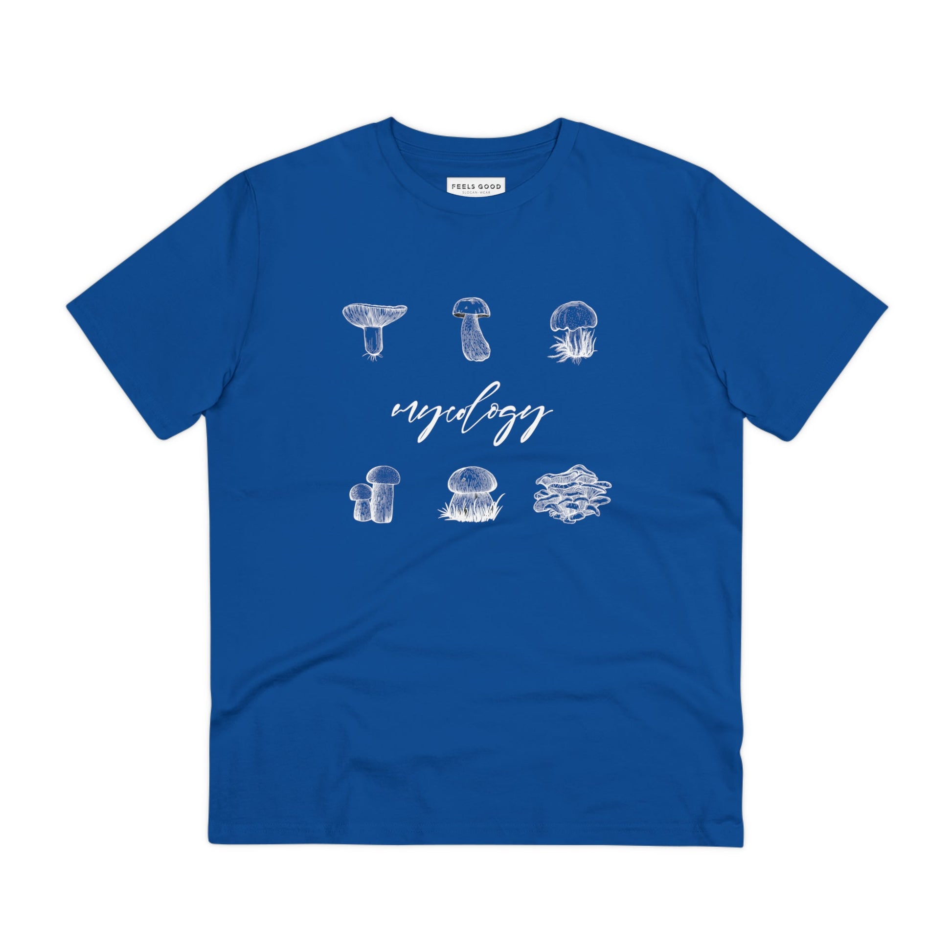 The Nature 'Mycology' Mushroom Organic Cotton T-Shirt combines nature vibes and adventure style.