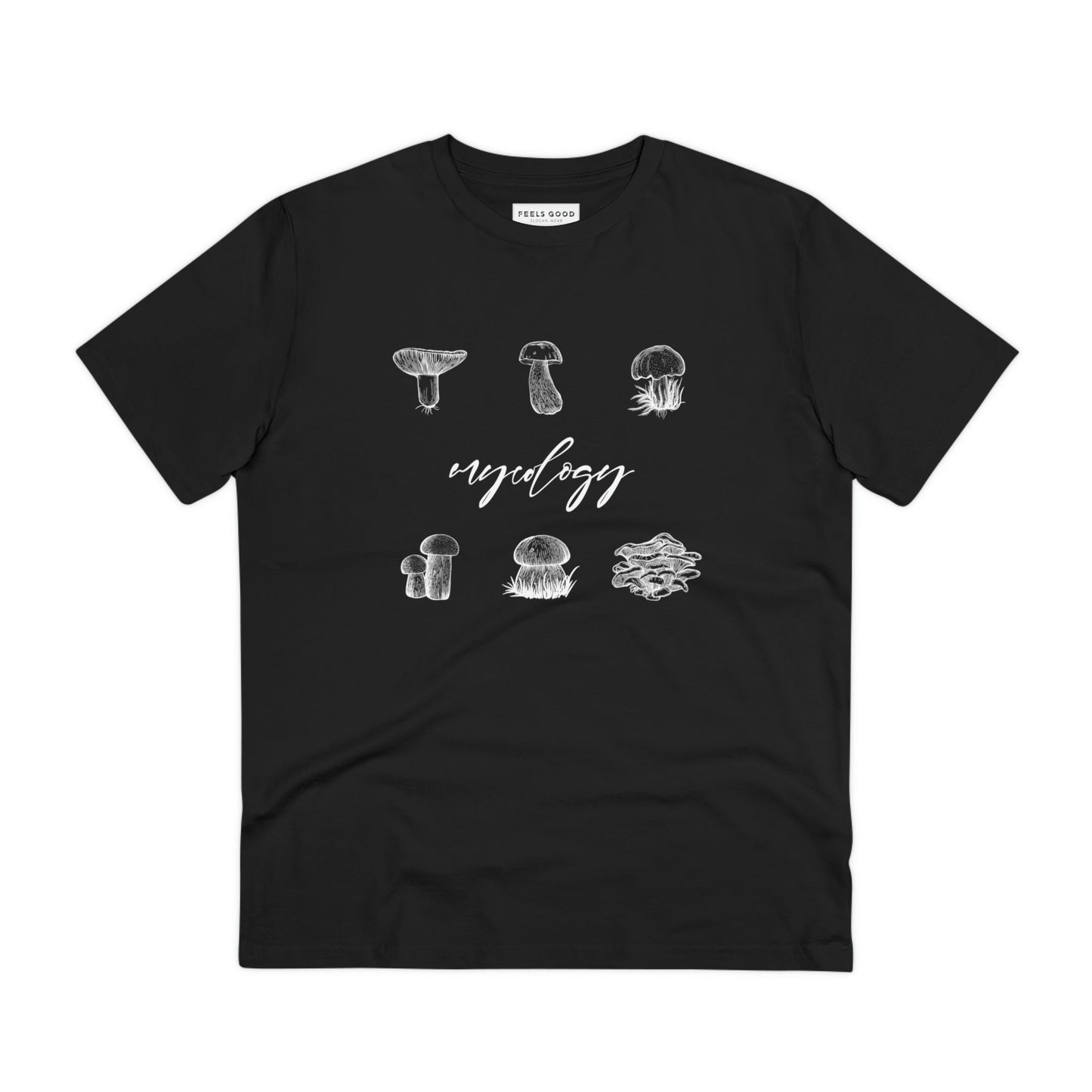 Discover adventure in the Nature 'Mycology' Mushroom Organic Cotton T-Shirt for travel enthusiasts.