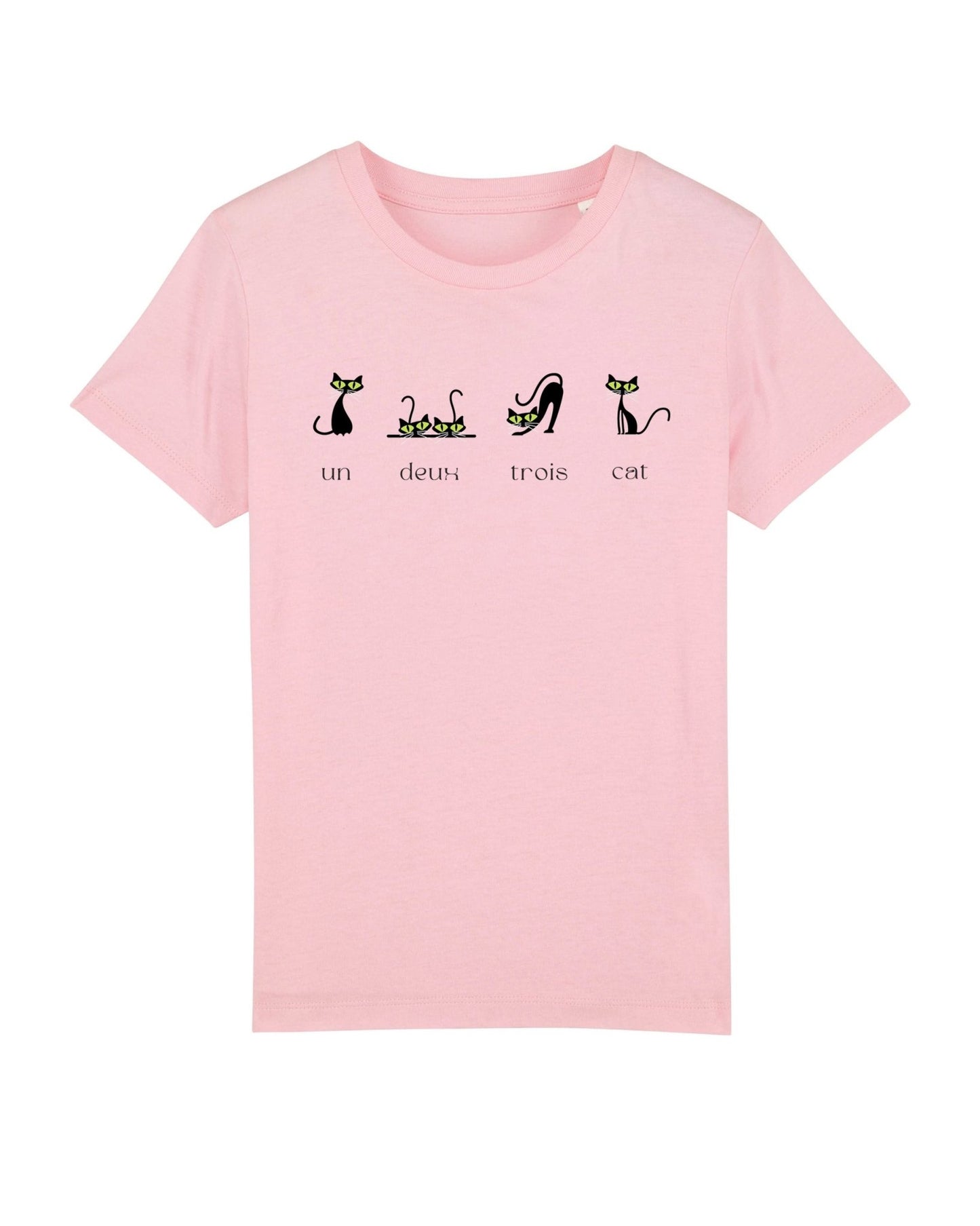 Funny Cat T-shirt '4 French Cats', hello kitty clothing inspired, kids animal tee

