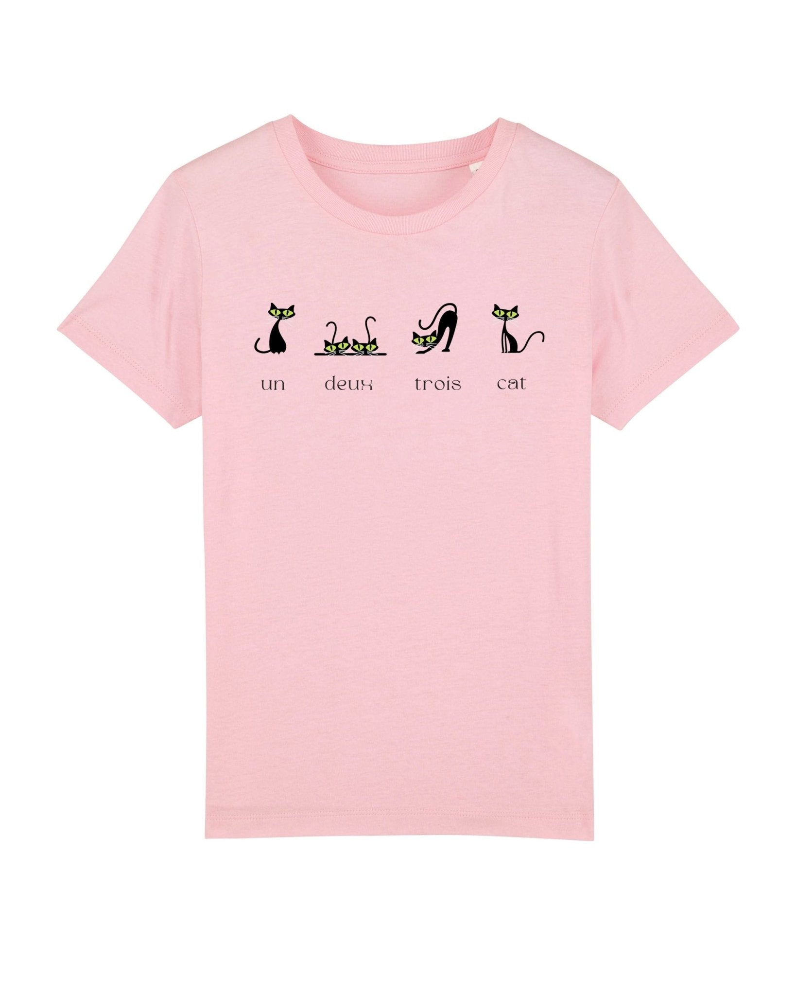 Funny Cat T-shirt '4 French Cats', hello kitty clothing inspired, kids animal tee

