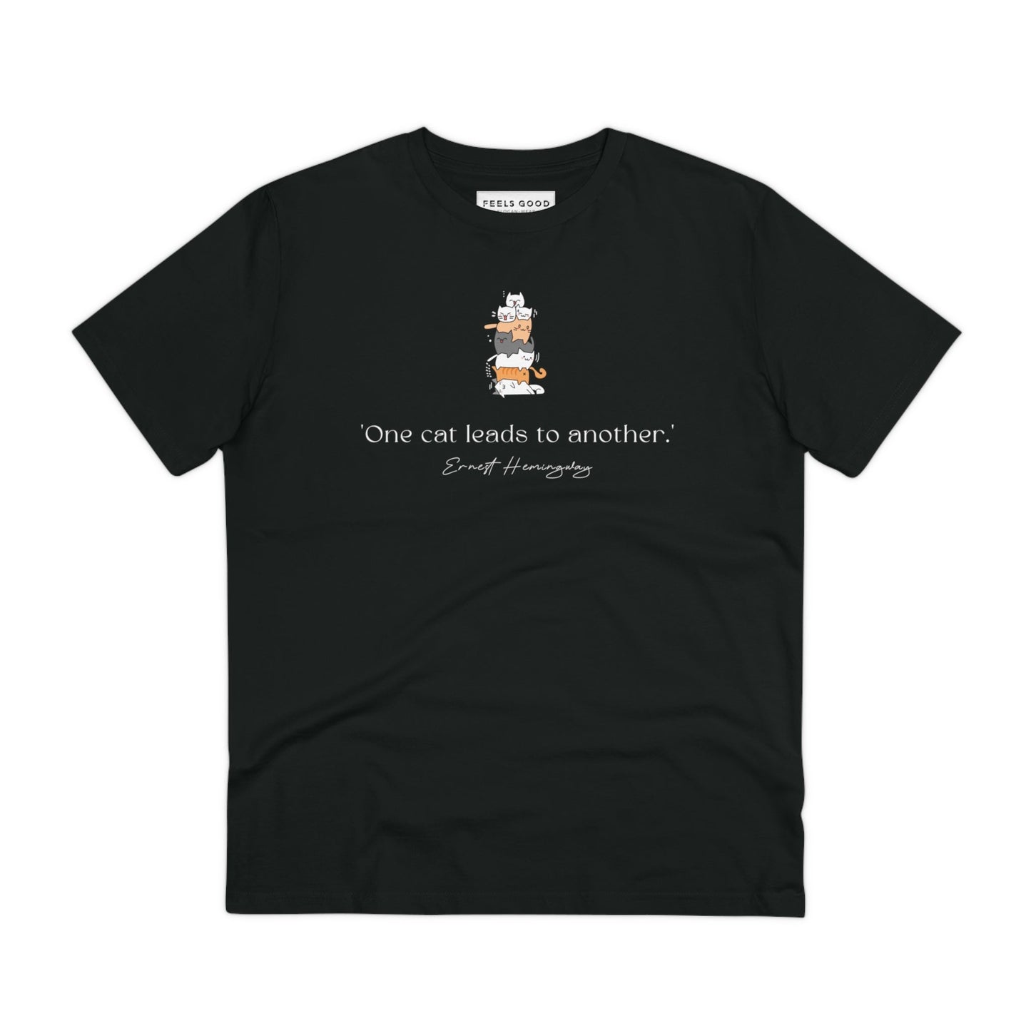 Organic Cotton 'A Pile Of Cats' Funny T-shirt, perfect for dog apparel fans too