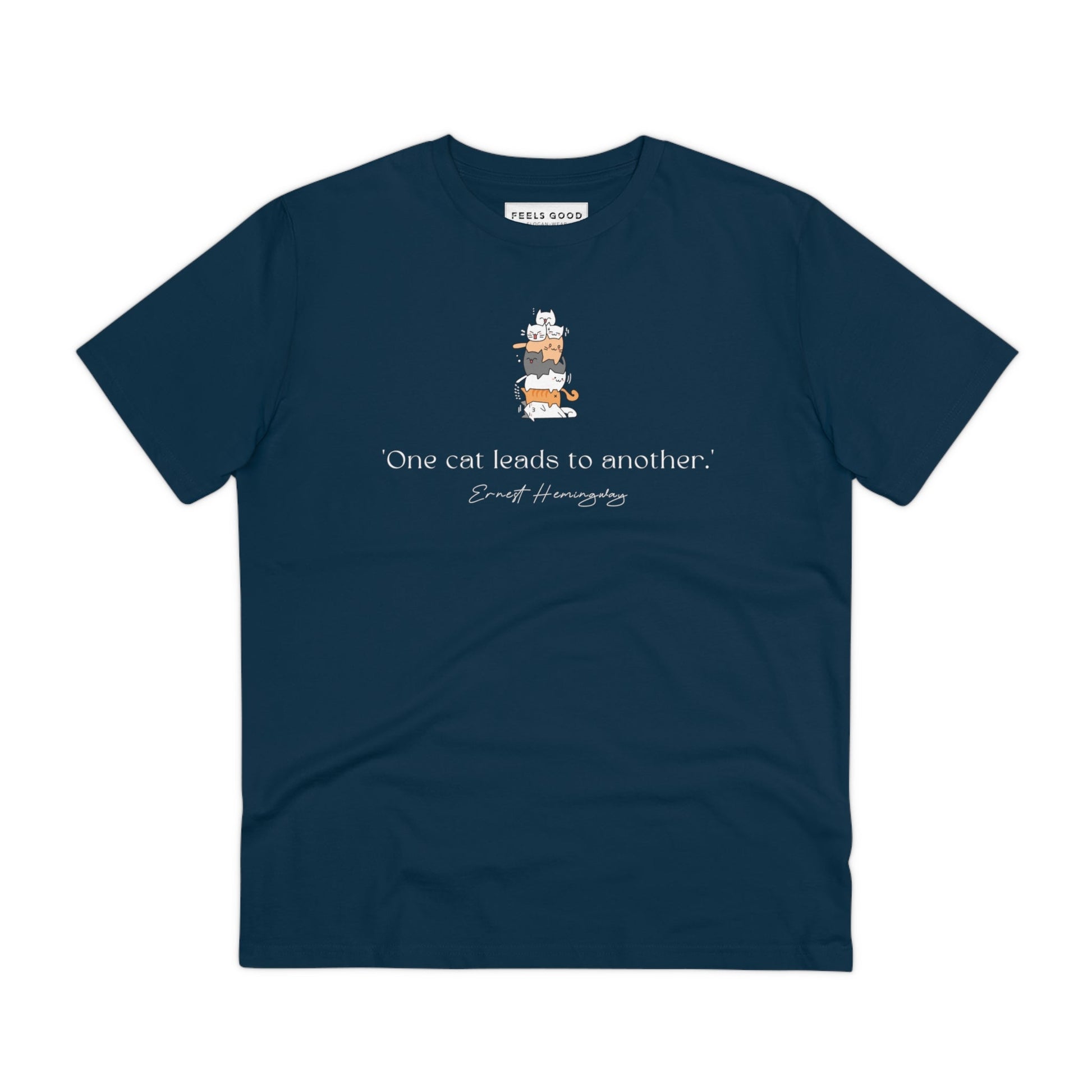 Organic Cotton 'A Pile Of Cats' Funny T-shirt for cat and dog lovers alike