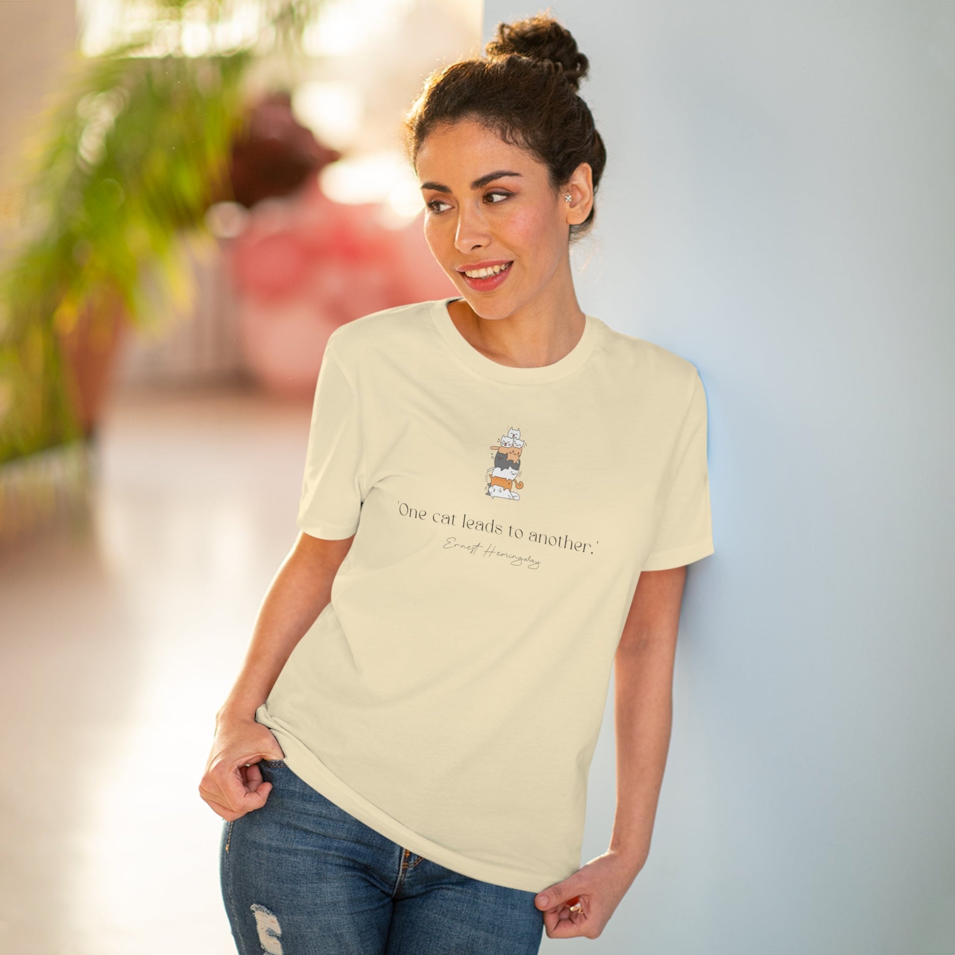 Organic Cotton 'A Pile of Cats' Funny T-shirt - Fun Cat T shirt