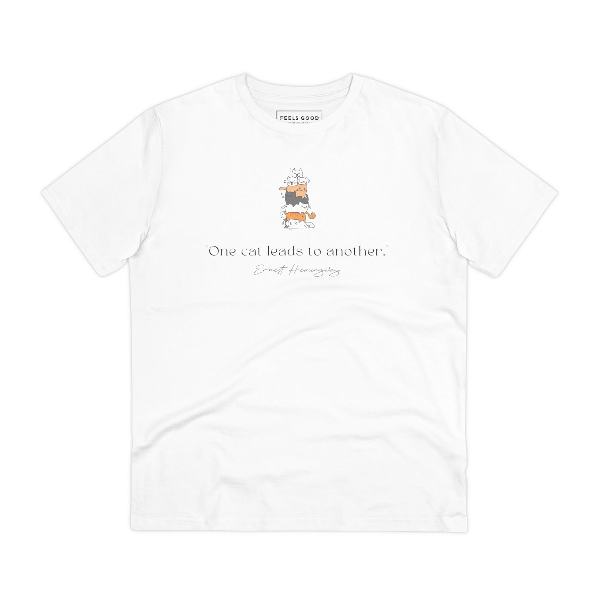 Organic Cotton 'A Pile of Cats' Funny T-shirt - Fun Cat T shirt