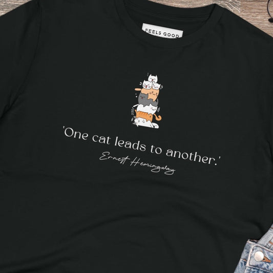 Organic Cotton 'A Pile Of Cats' Funny T-shirt – t shirt themed dog and cats for pet lovers