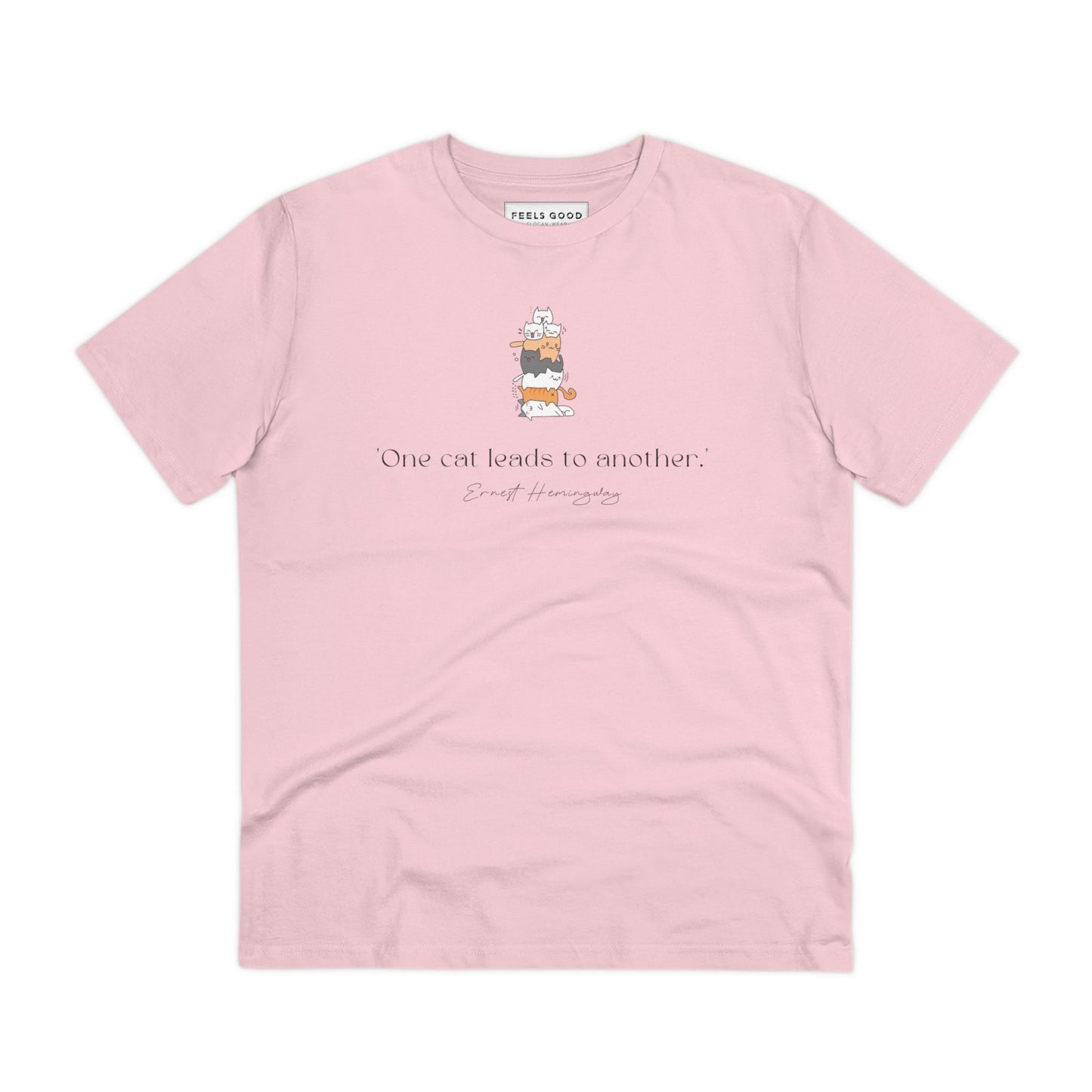 Organic Cotton 'A Pile of Cats' Funny T-shirt - Fun Cat T shirt