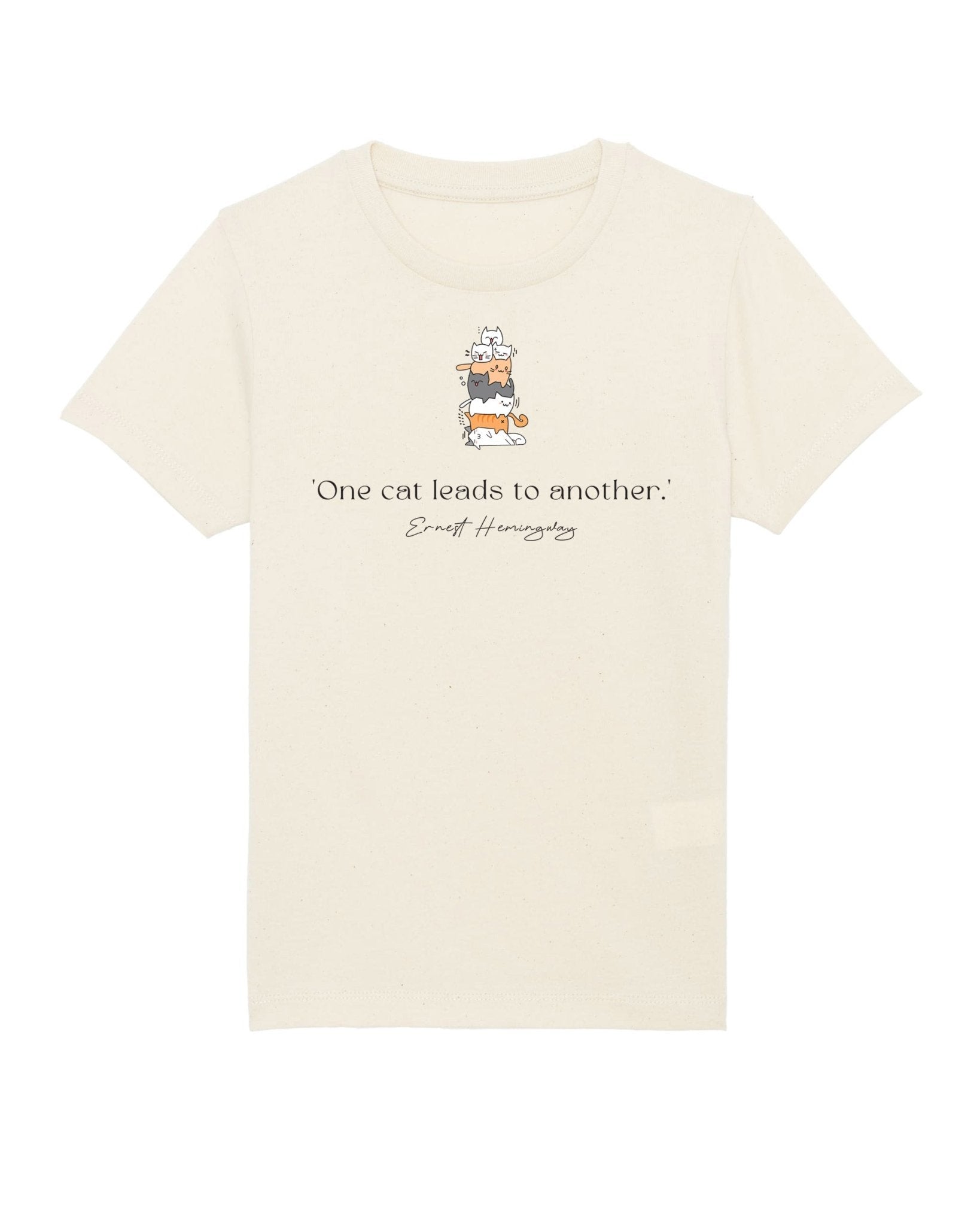 Adorable Organic Cotton 'A Pile Of Cats' T-shirt for Kids - Hello Kitty and Friends Clothes.