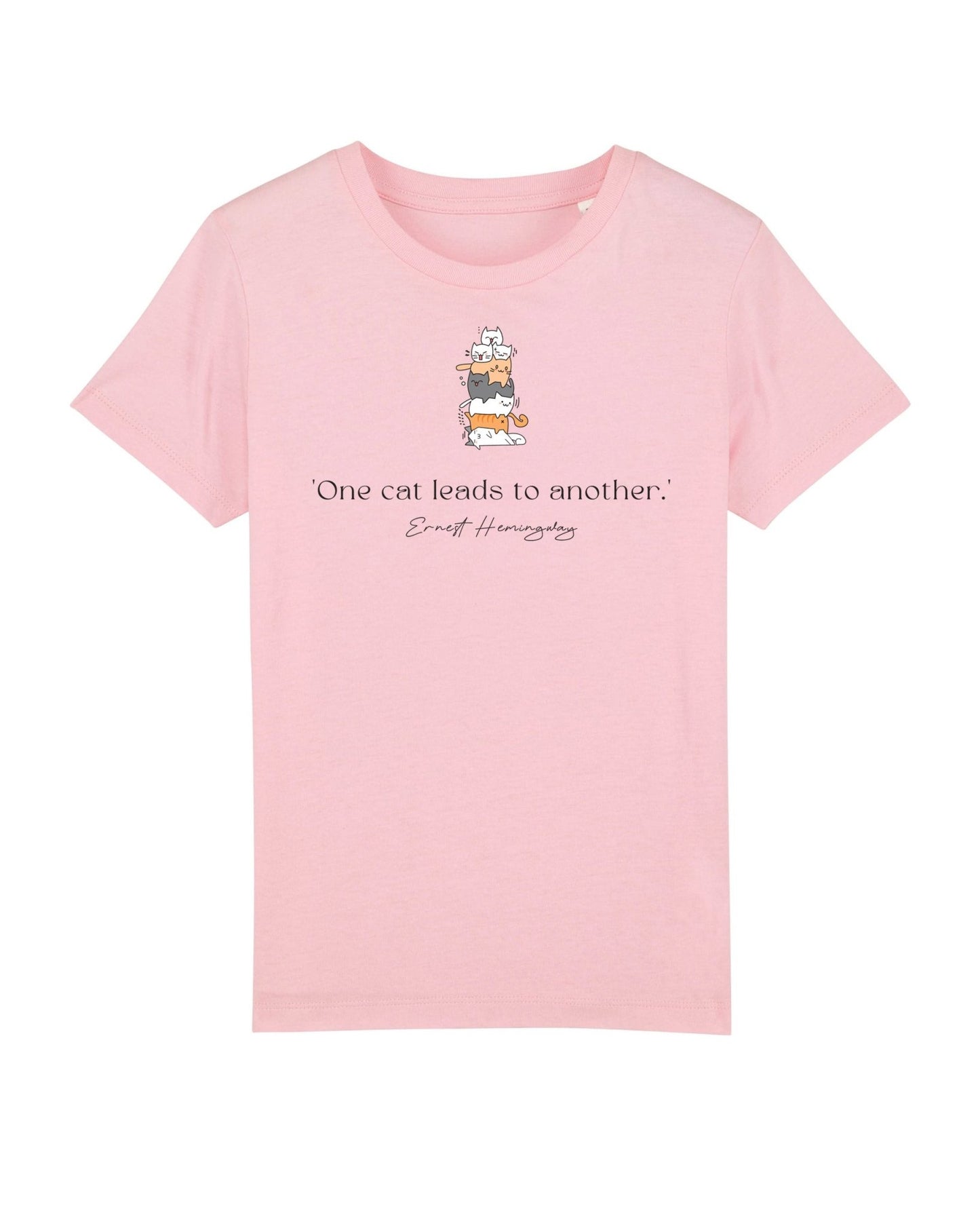 Organic Cotton 'A Pile Of Cats' Funny T-shirt - Gender Neutral Kids Clothes.