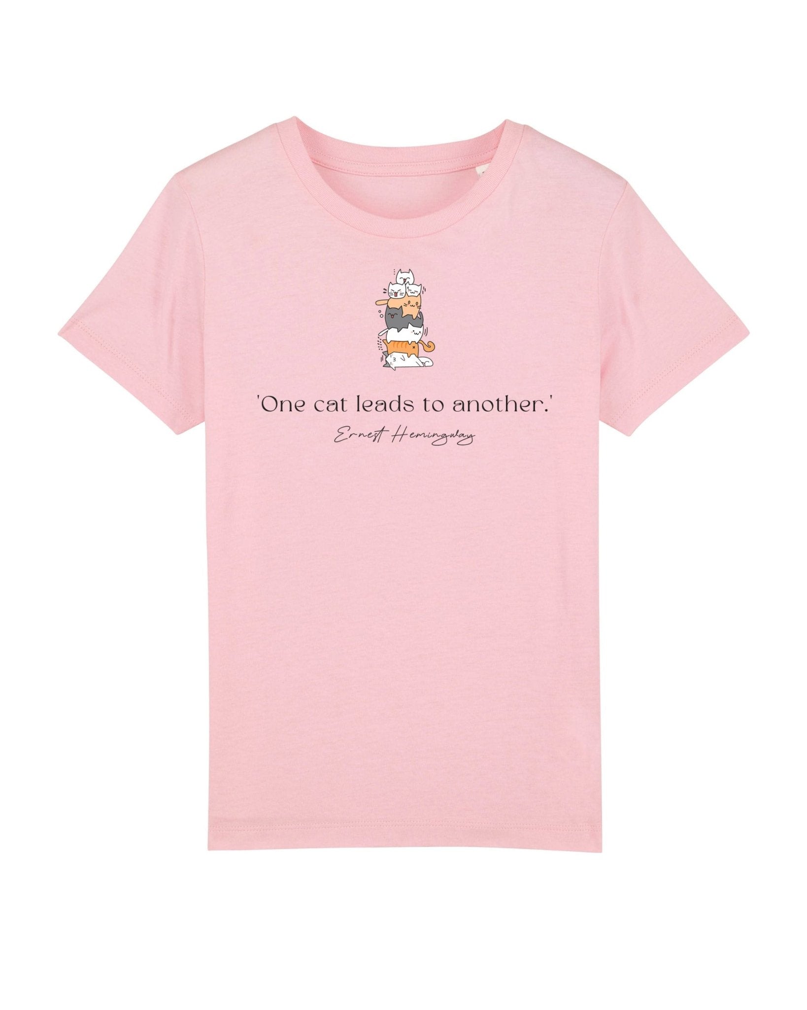 Organic Cotton 'A Pile Of Cats' Funny T-shirt - Gender Neutral Kids Clothes.