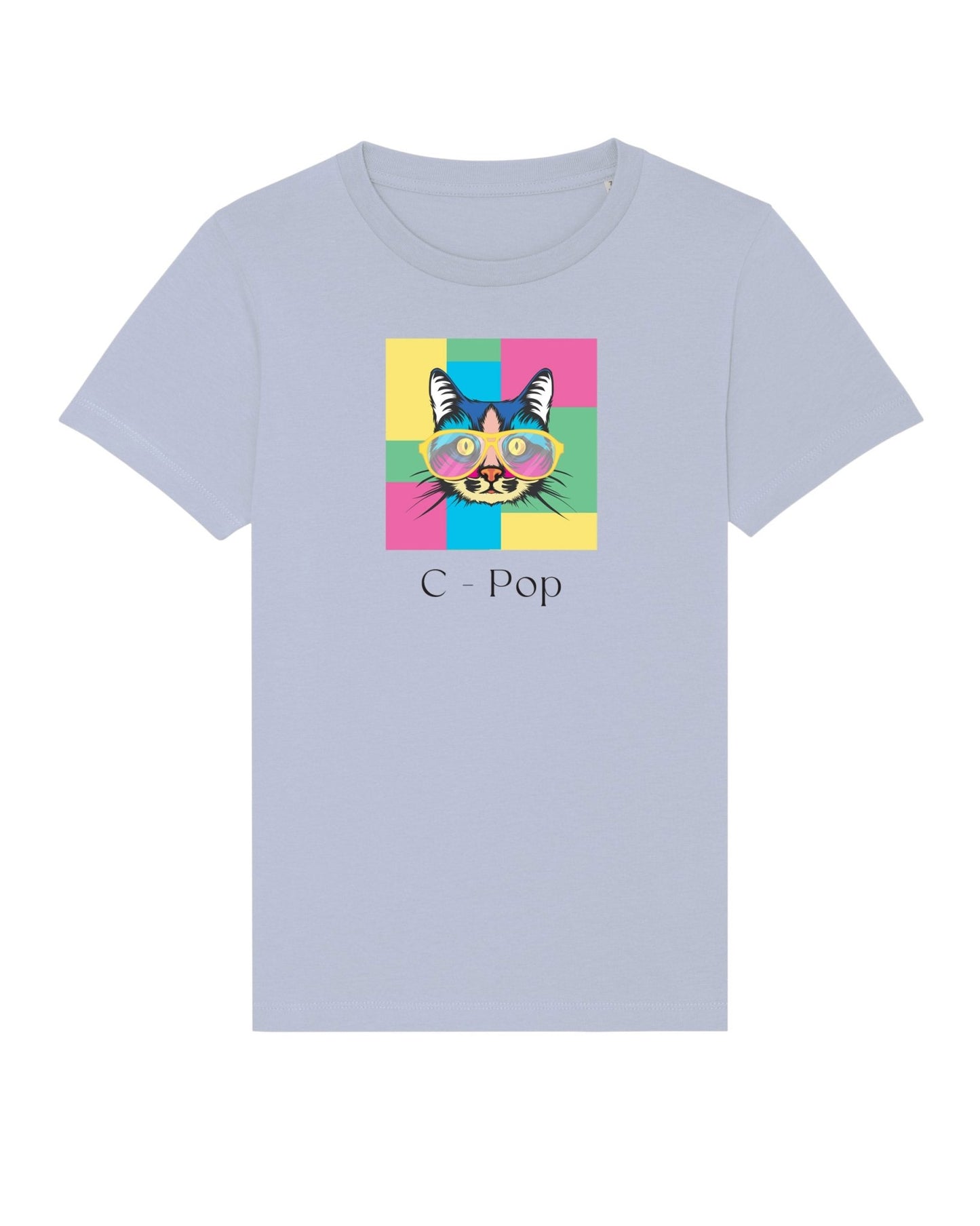 Organic Cotton 'C-Pop' Kids Funny Cat T-shirt - Hello Kitty clothing for every kid.