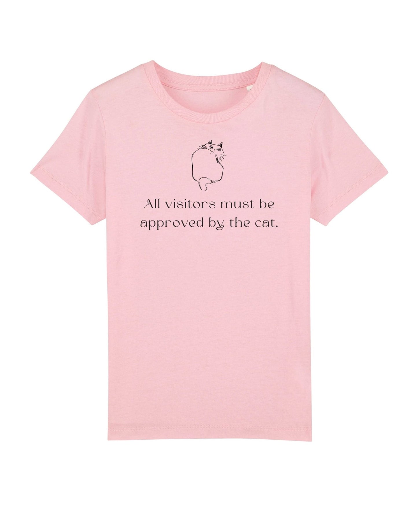 Animal print t shirts children love – 'Cat Approval' t-shirt in soft Organic Cotton fabric

