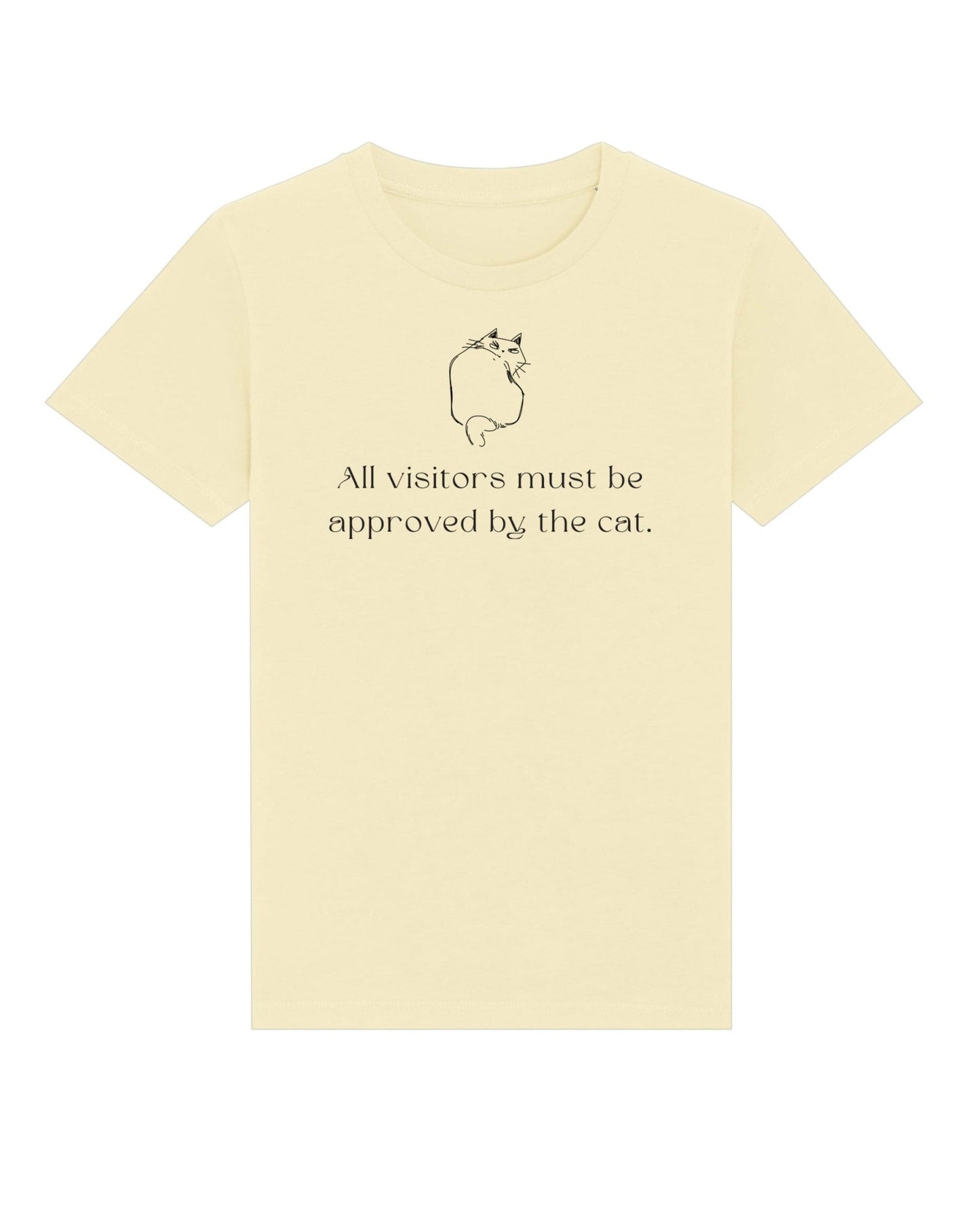 Gender neutral kids clothes – Funny 'Cat Approval' t-shirt in soft Organic Cotton

