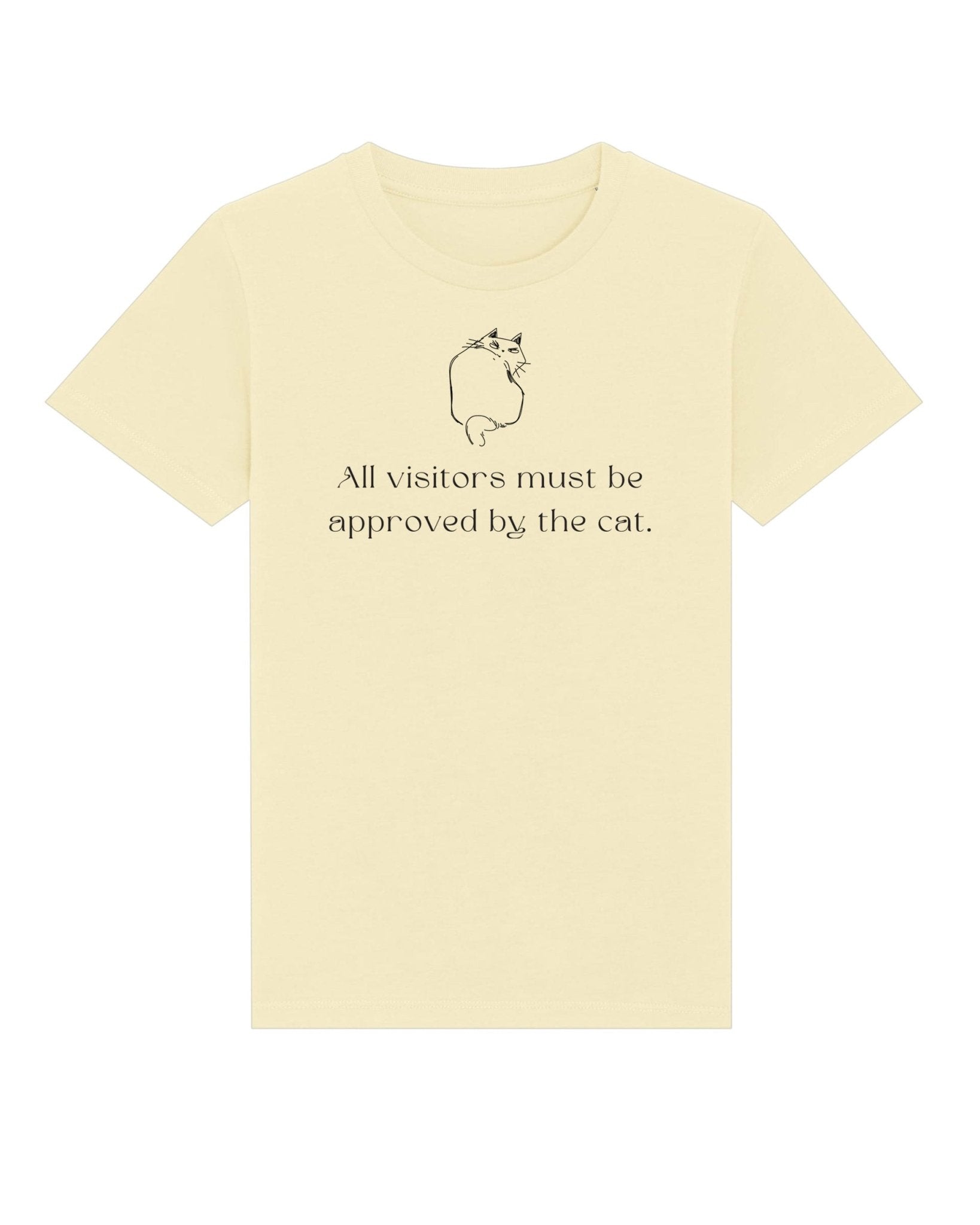 Gender neutral kids clothes – Funny 'Cat Approval' t-shirt in soft Organic Cotton

