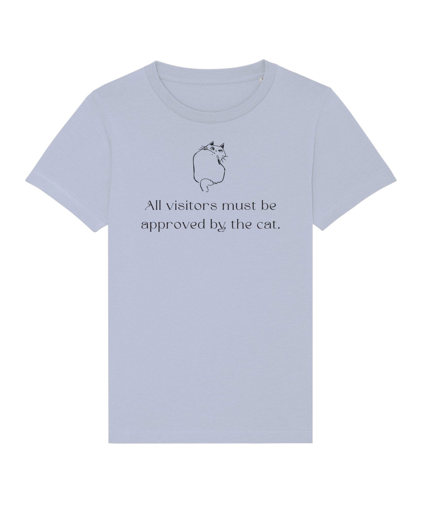 Hello Kitty clothing inspired – 'Cat Approval' Organic Cotton kids tee with cat print

