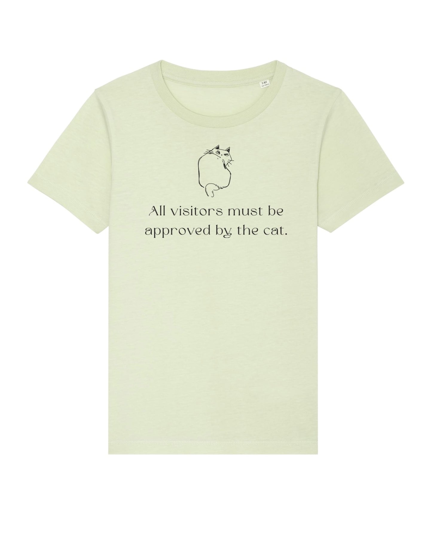 Organic Cotton kids t-shirt – 'Cat Approval' cat t-shirts in gender neutral style

