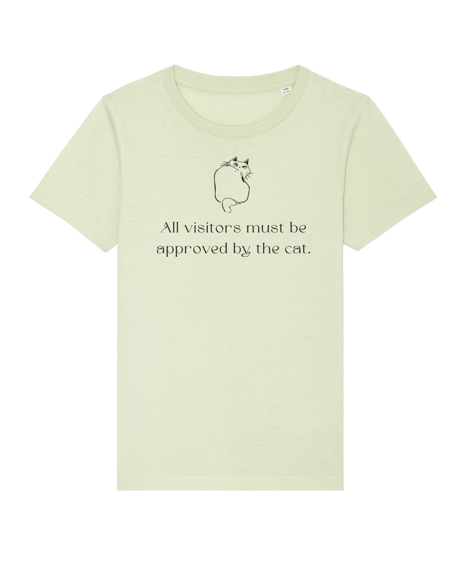 Organic Cotton kids t-shirt – 'Cat Approval' cat t-shirts in gender neutral style

