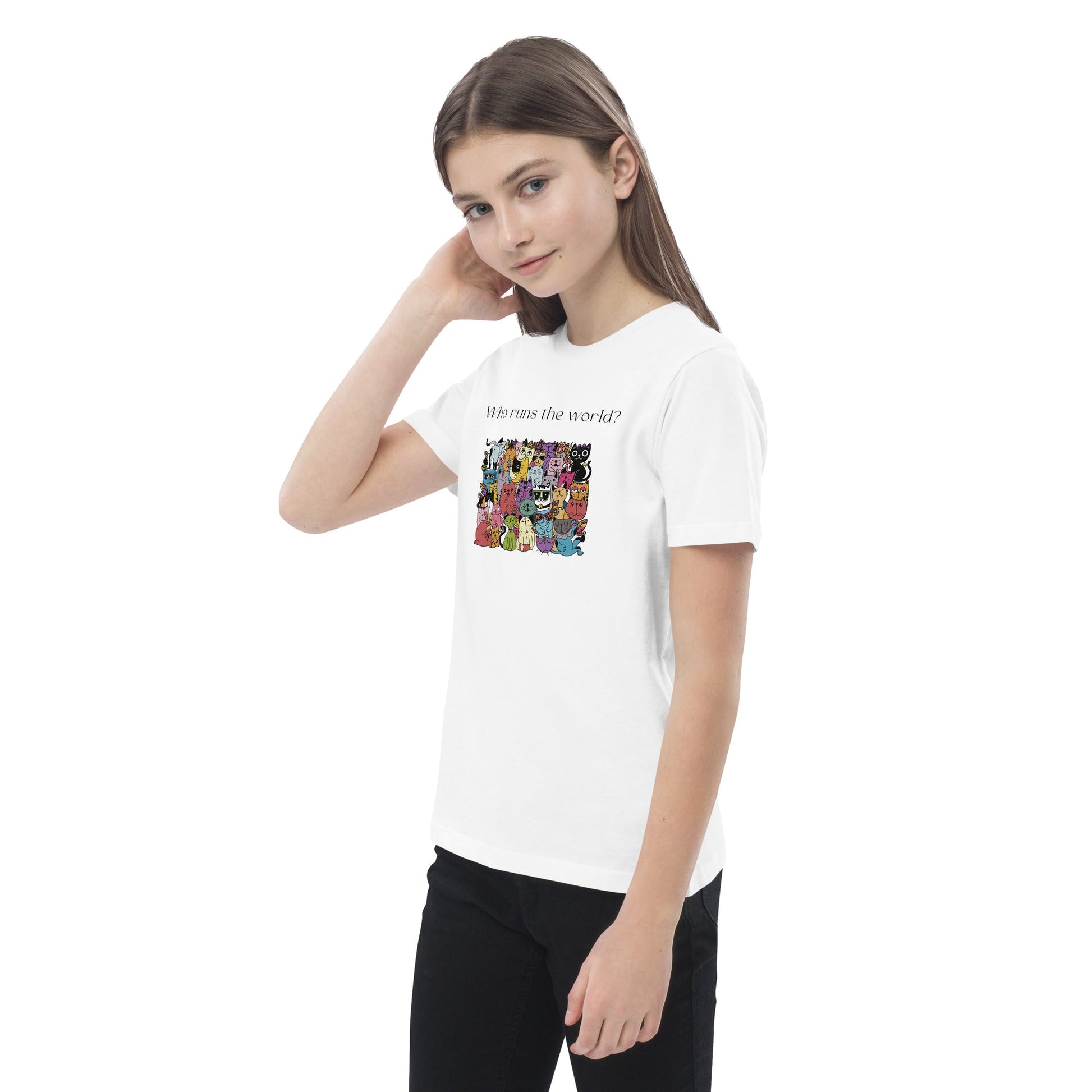 Organic Cotton 'Cats Run The World' – cute cat t-shirts, hello kitty and friends clothes

